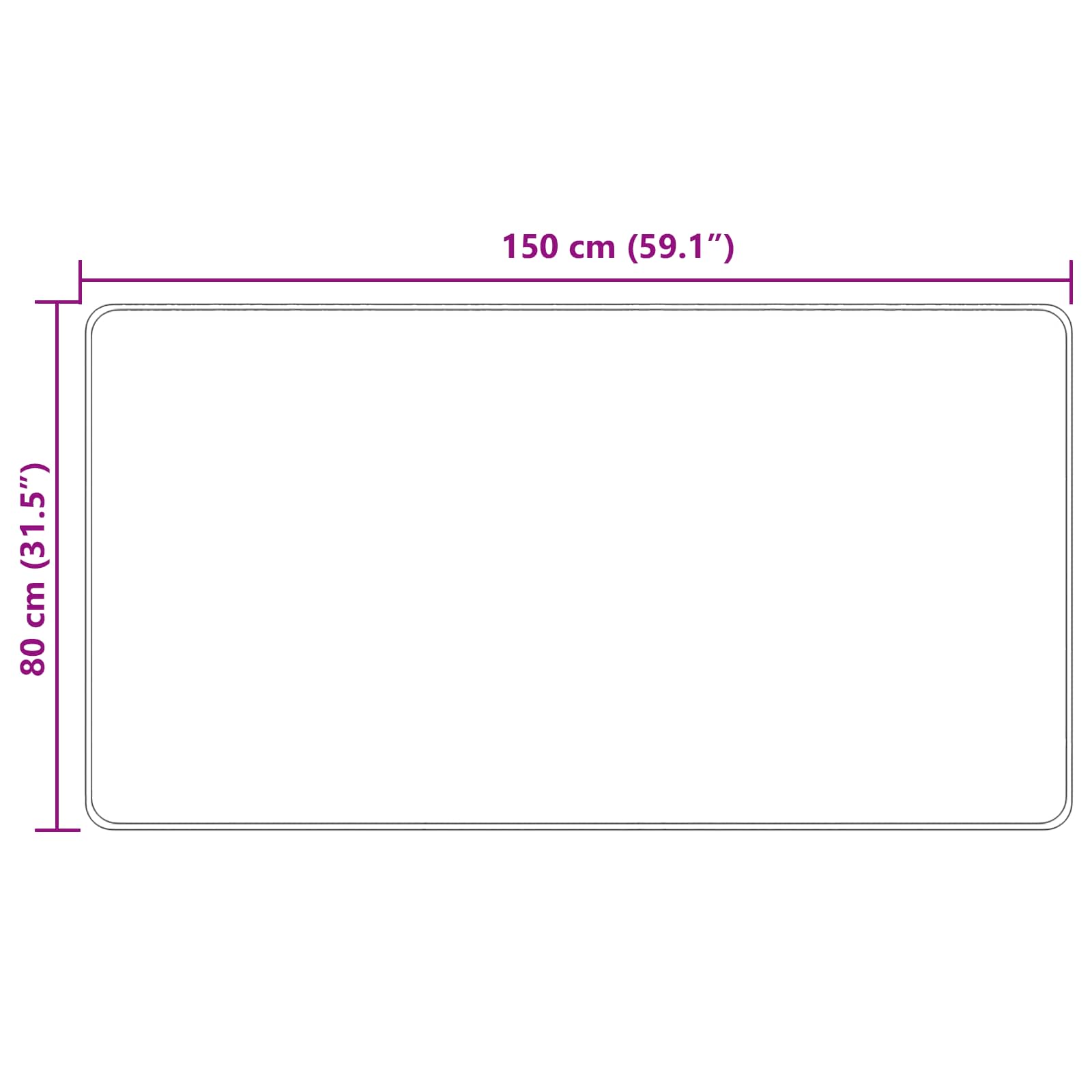 Tappeto Antiscivolo MARSA Verde Foresta 80 x 150 cm Poliestere e PVC