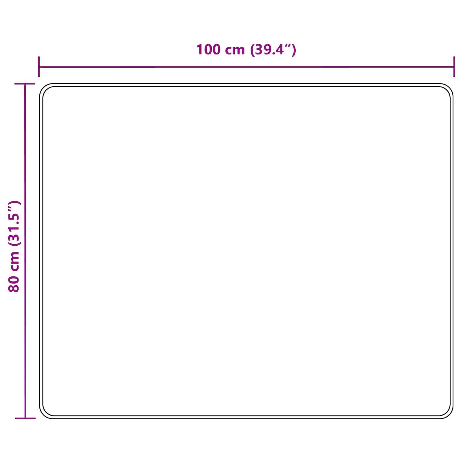 Tappeto Antiscivolo MARSA Grigio 80 x 100 cm Poliestere e PVC