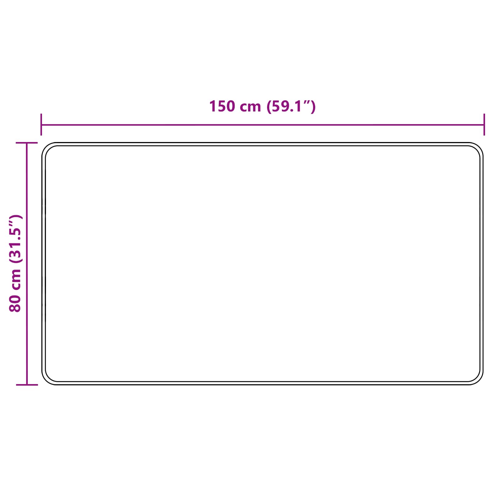 Tappeto Antiscivolo MARSA Grigio 80 x 150 cm Poliestere e PVC