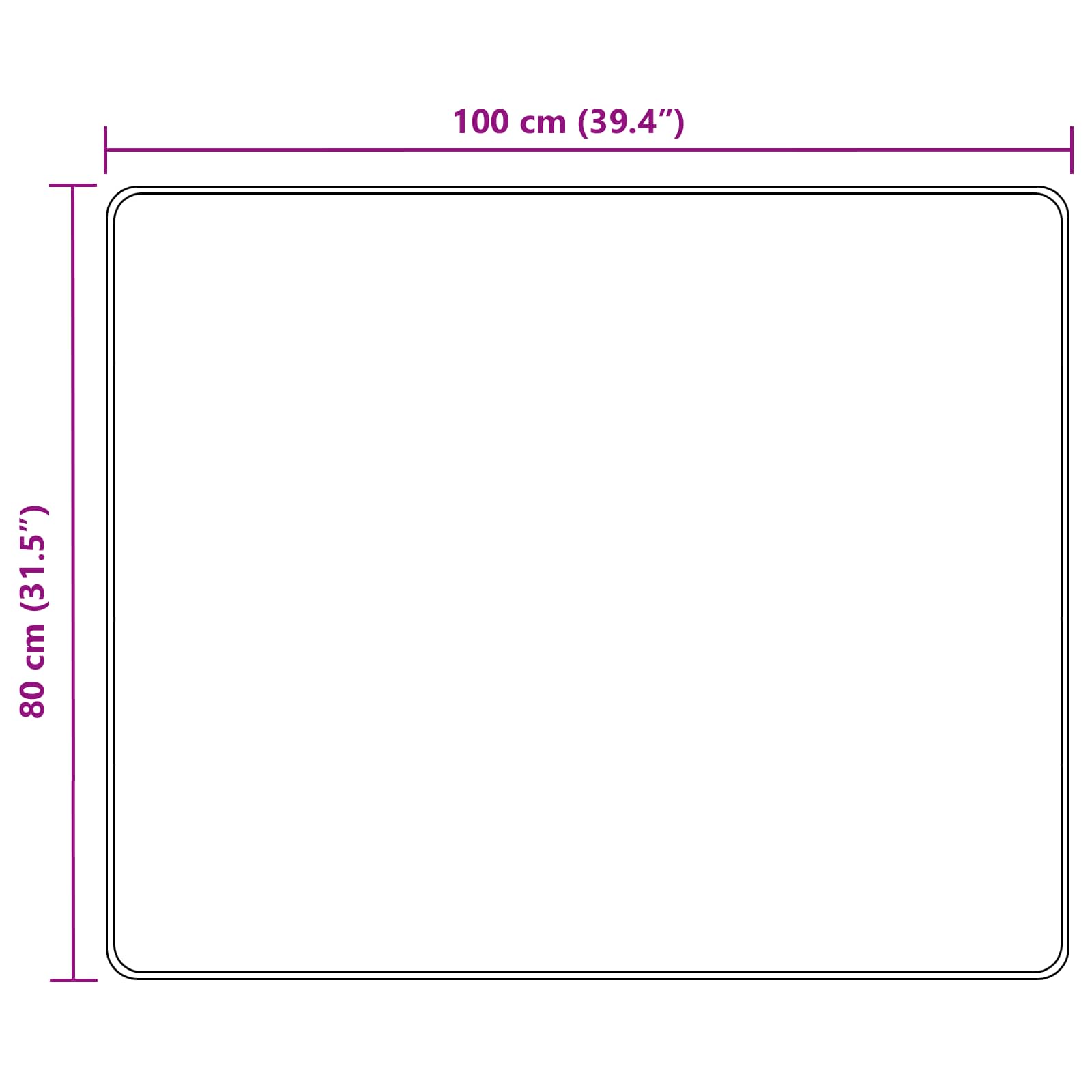 Tappeto Antiscivolo MARSA Multicolore 80 x 100 cm Poliestere e PVC