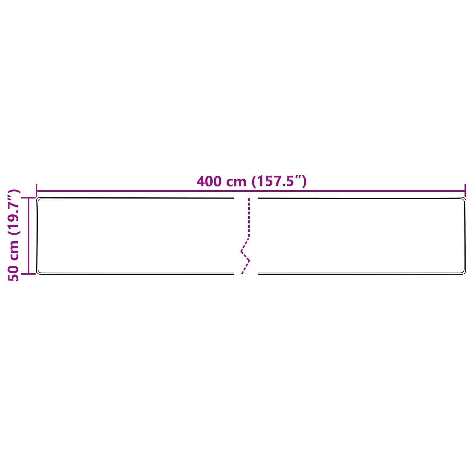 Tappeto Antiscivolo MARSA Multicolore 50 x 400 cm Poliestere e PVC