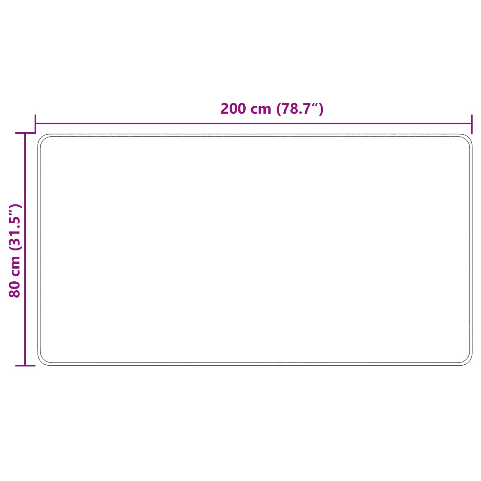Tappeto Antiscivolo MARSA Multicolore 80 x 200 cm Poliestere e PVC