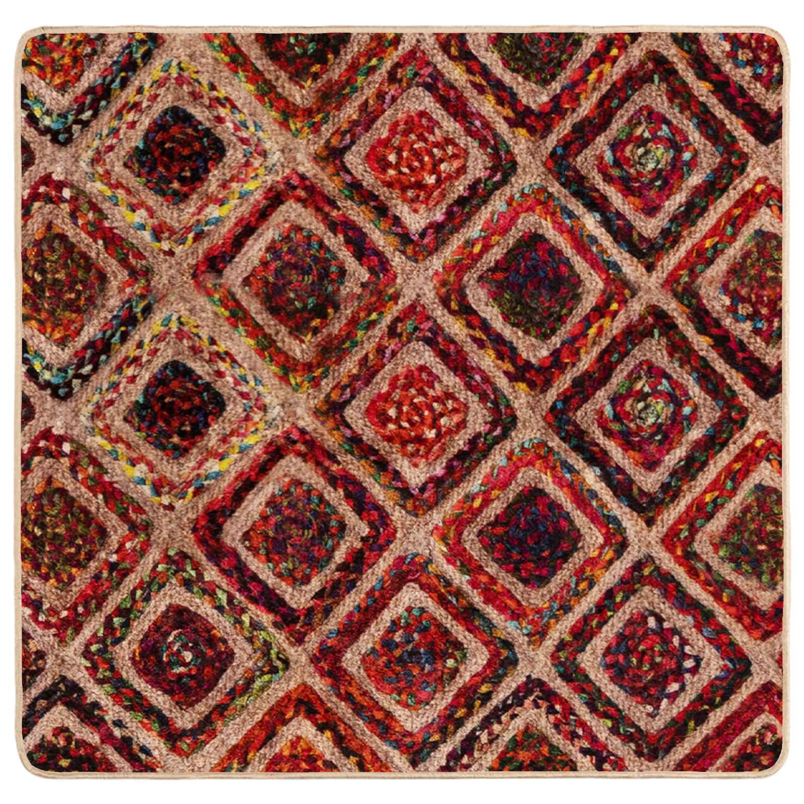 Tappeto Antiscivolo MARSA Multicolore 100 x 100 cm Poliestere e PVC