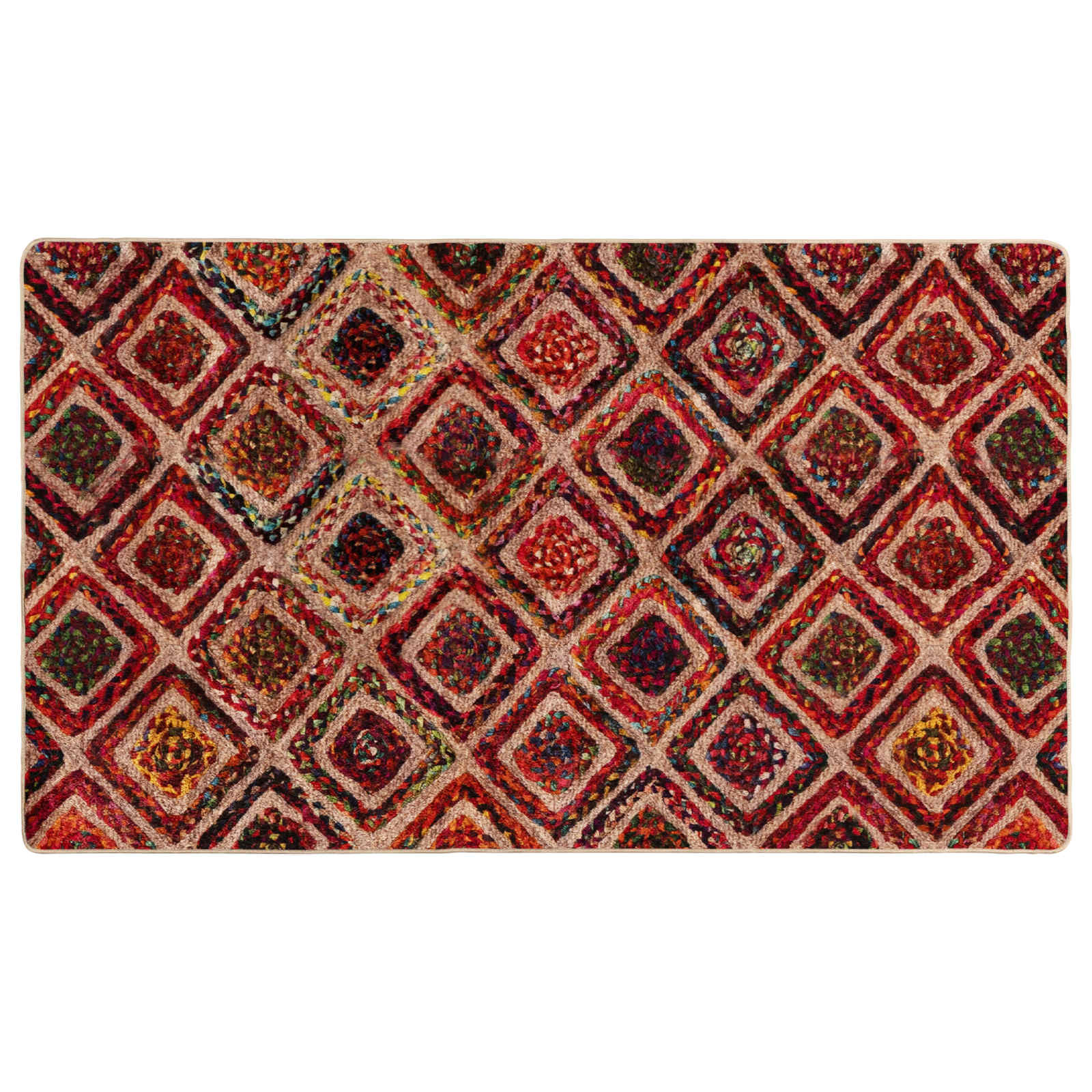 Tappeto Antiscivolo MARSA Multicolore 100 x 200 cm Poliestere e PVC
