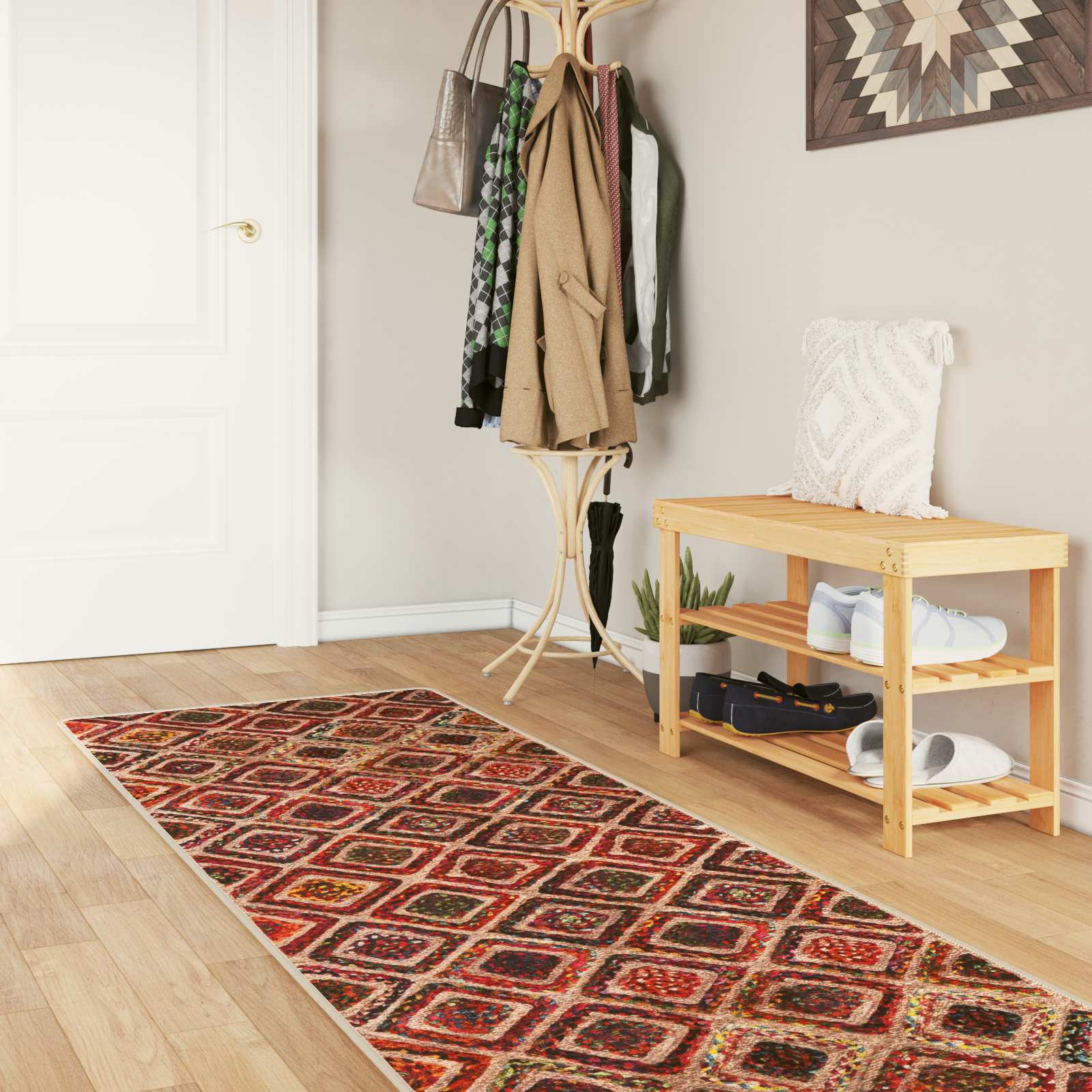 Tappeto Antiscivolo MARSA Multicolore 100 x 350 cm Poliestere e PVC