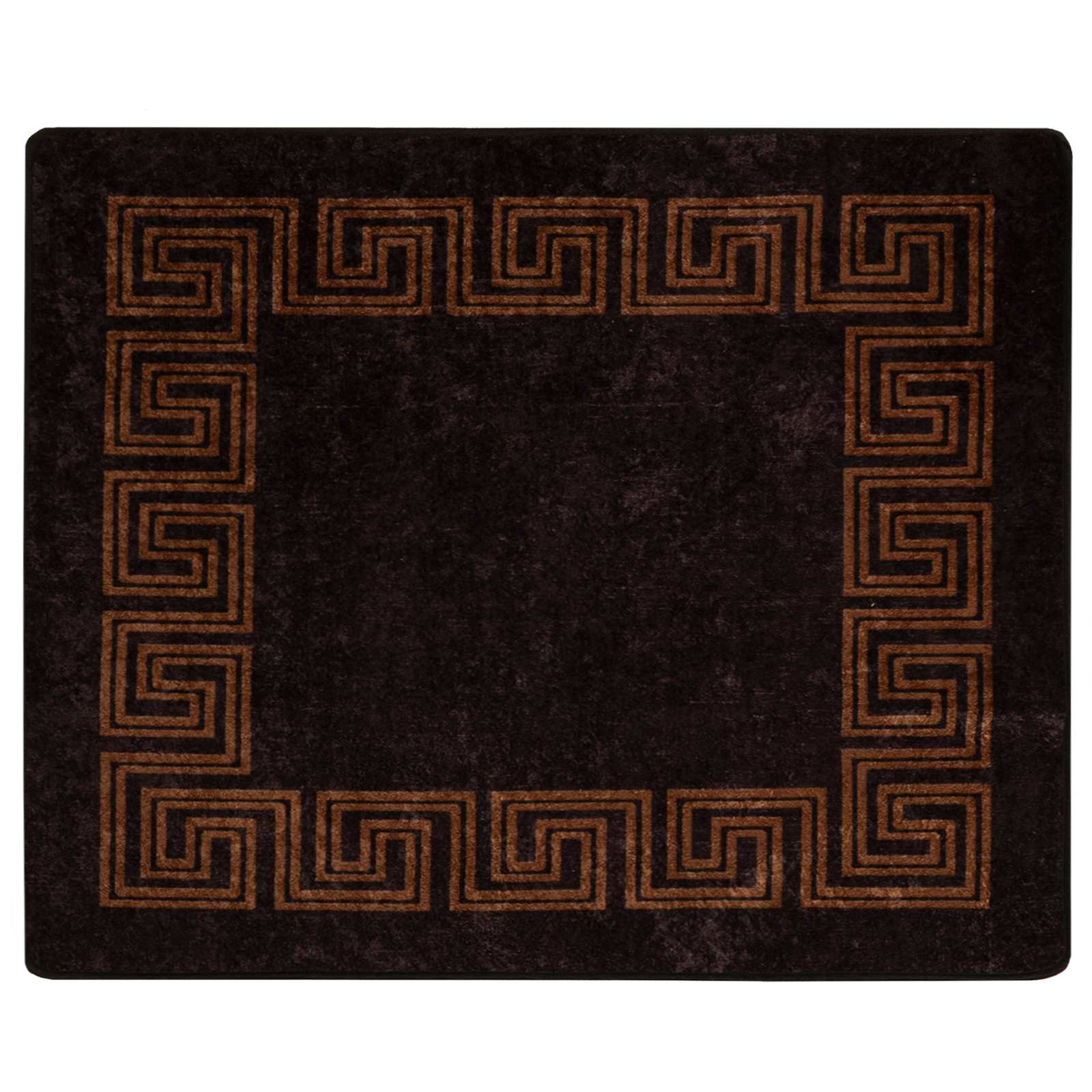 Tappeto Antiscivolo MARSA Nero 80 x 100 cm Poliestere e PVC