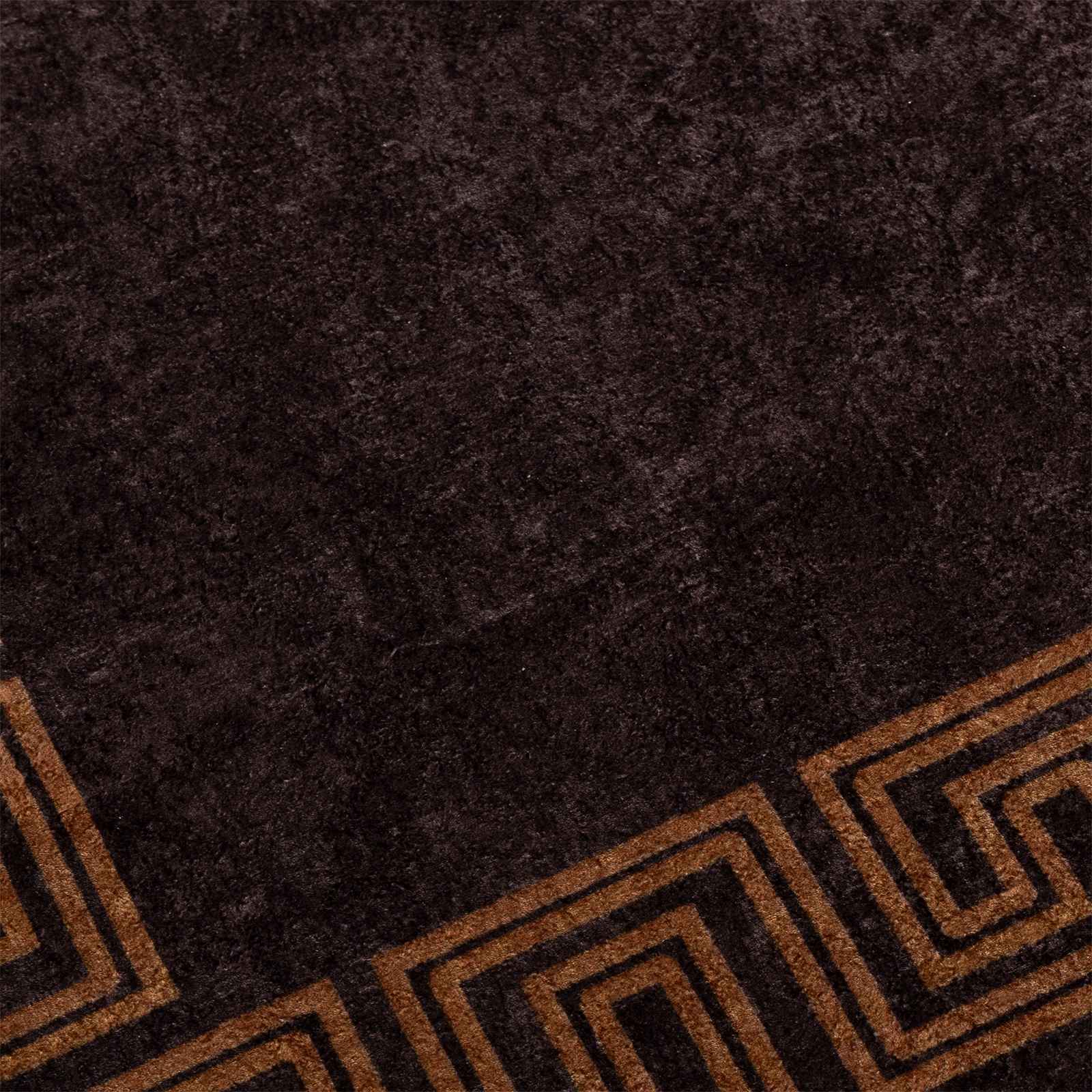 Tappeto Antiscivolo MARSA Nero 80 x 100 cm Poliestere e PVC