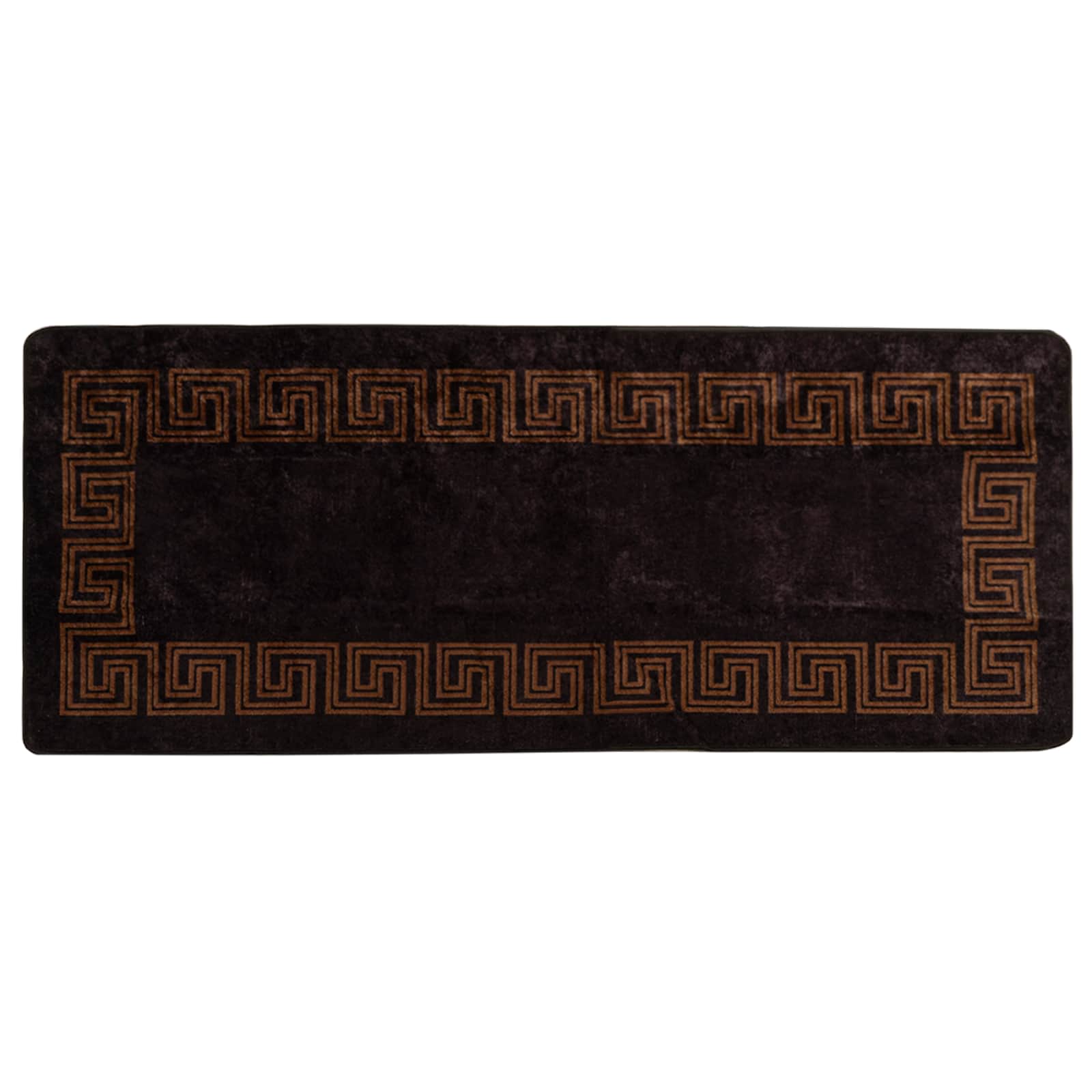 Tappeto Antiscivolo MARSA Nero 80 x 200 cm Poliestere e PVC