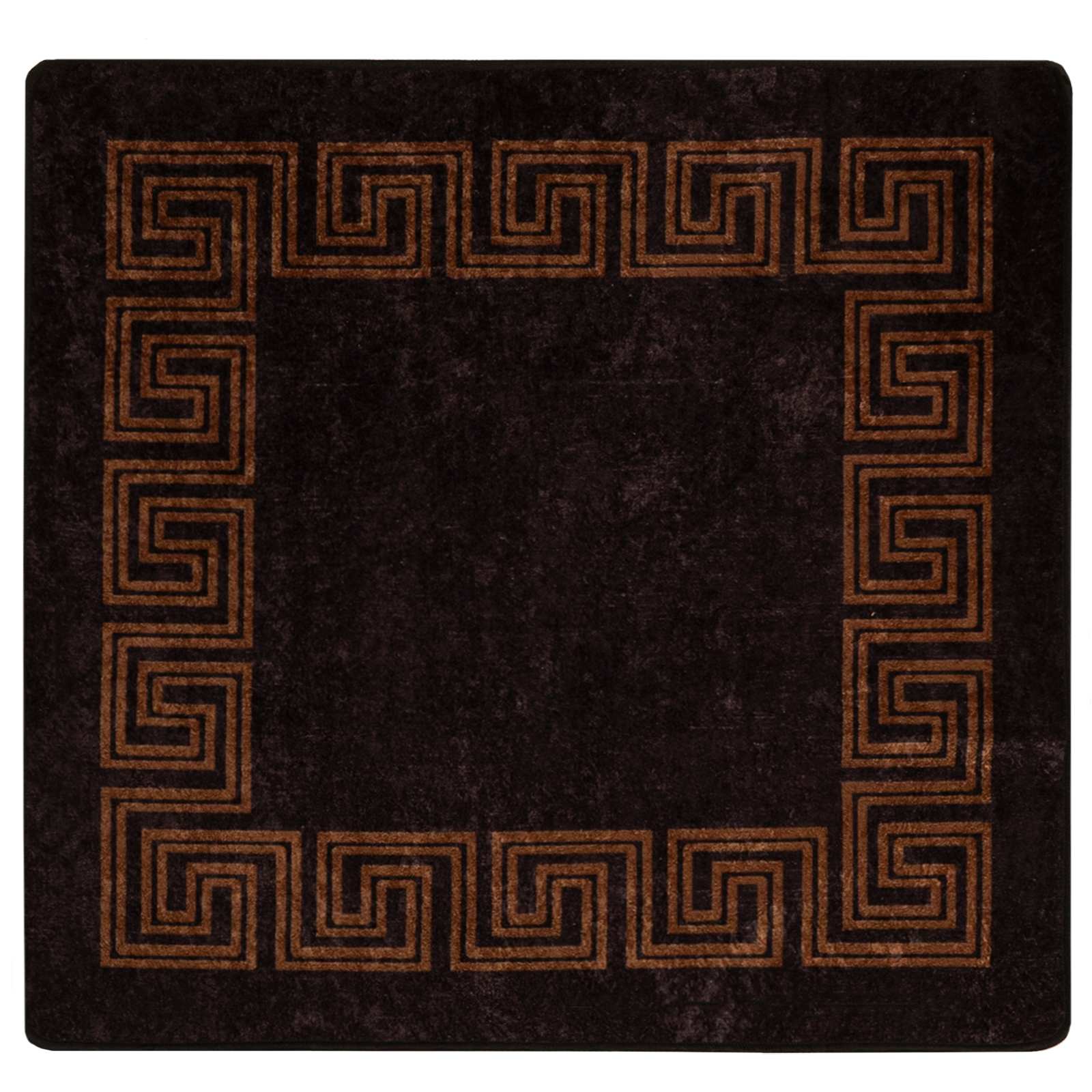 Tappeto Antiscivolo MARSA Nero 100 x 100 cm Poliestere e PVC