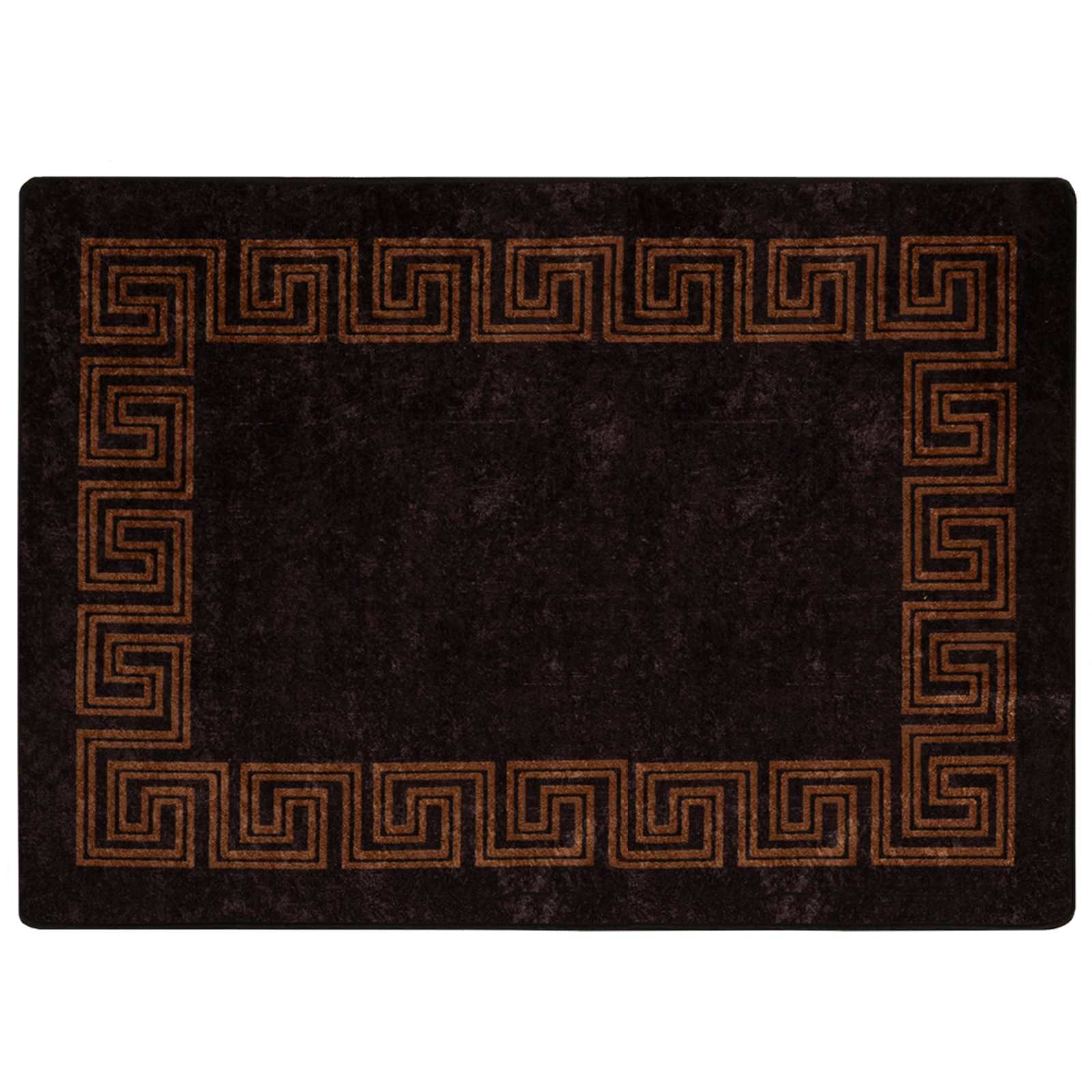 Tappeto Antiscivolo MARSA Nero 100 x 150 cm Poliestere e PVC