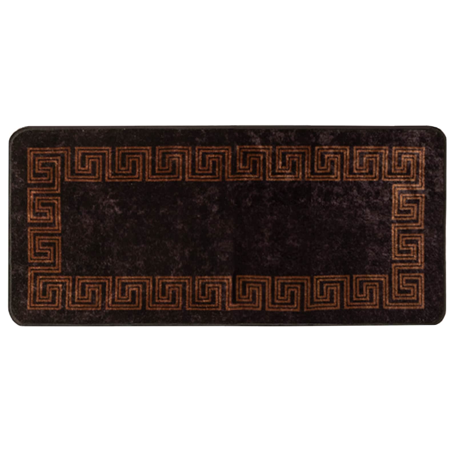 Tappeto Antiscivolo MARSA Nero 100 x 200 cm Poliestere e PVC