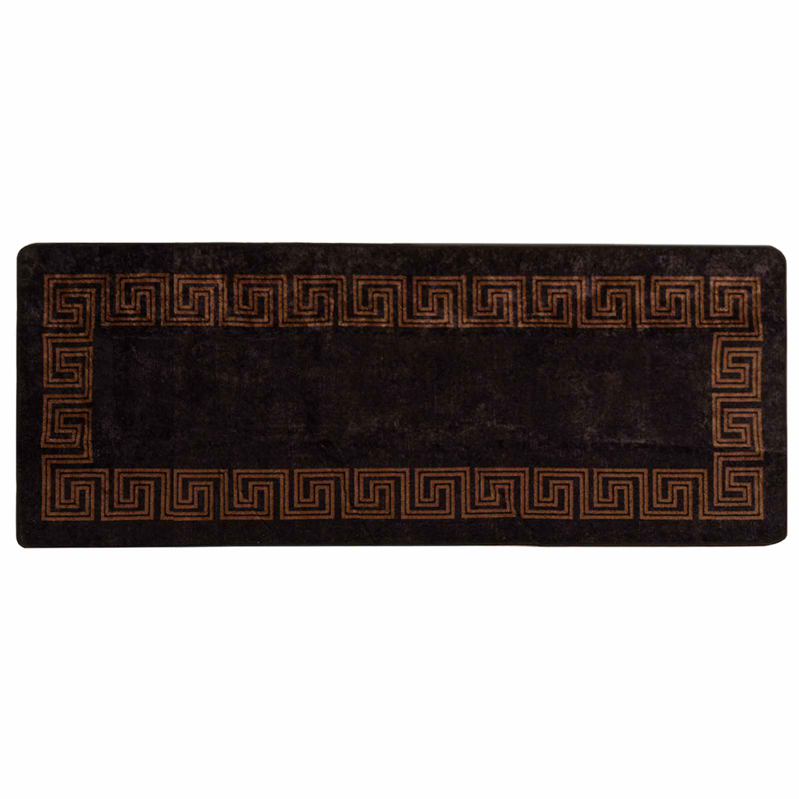Tappeto Antiscivolo MARSA Nero 100 x 250 cm Poliestere e PVC