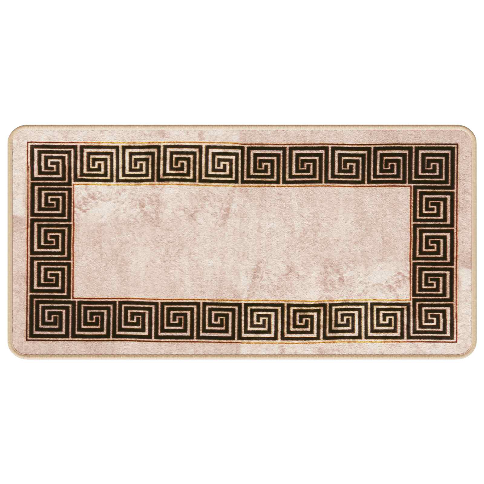 Tappeto Antiscivolo MARSA Nero 50 x 100 cm Poliestere e PVC