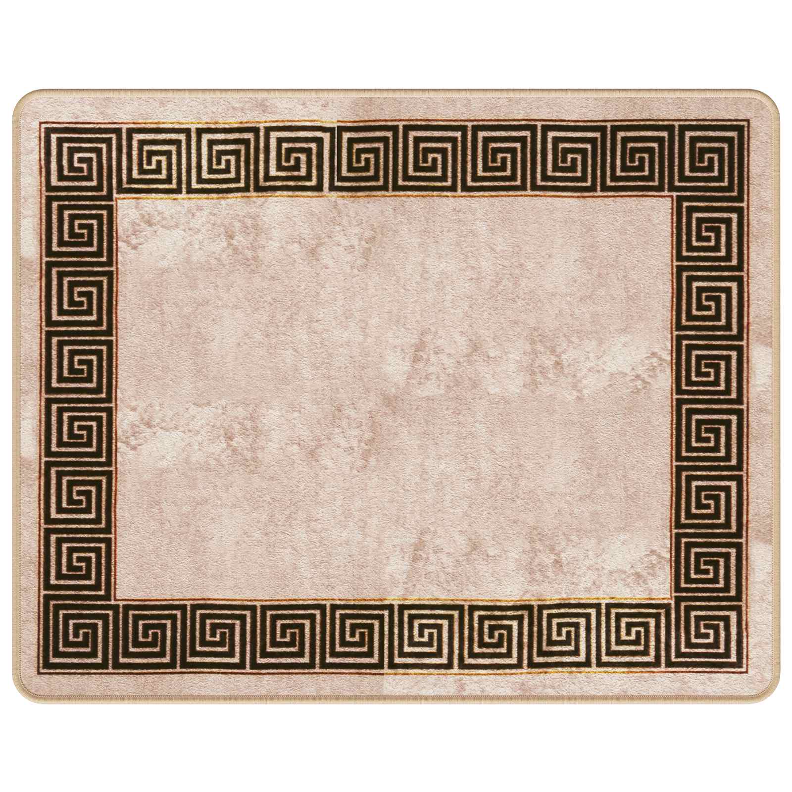 Tappeto Antiscivolo MARSA Nero 80 x 100 cm Poliestere e PVC
