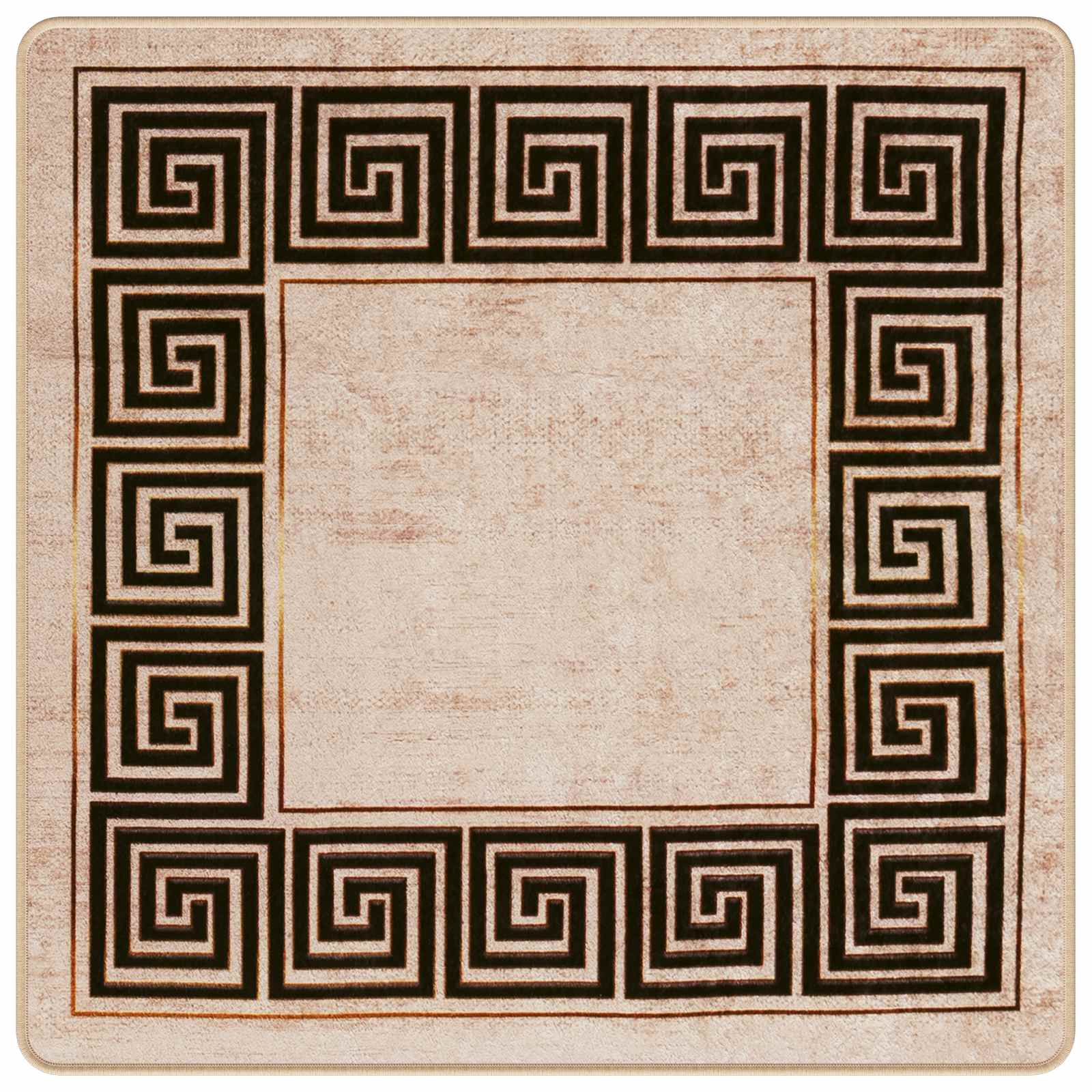 Tappeto Antiscivolo MARSA Nero 100 x 100 cm Poliestere e PVC