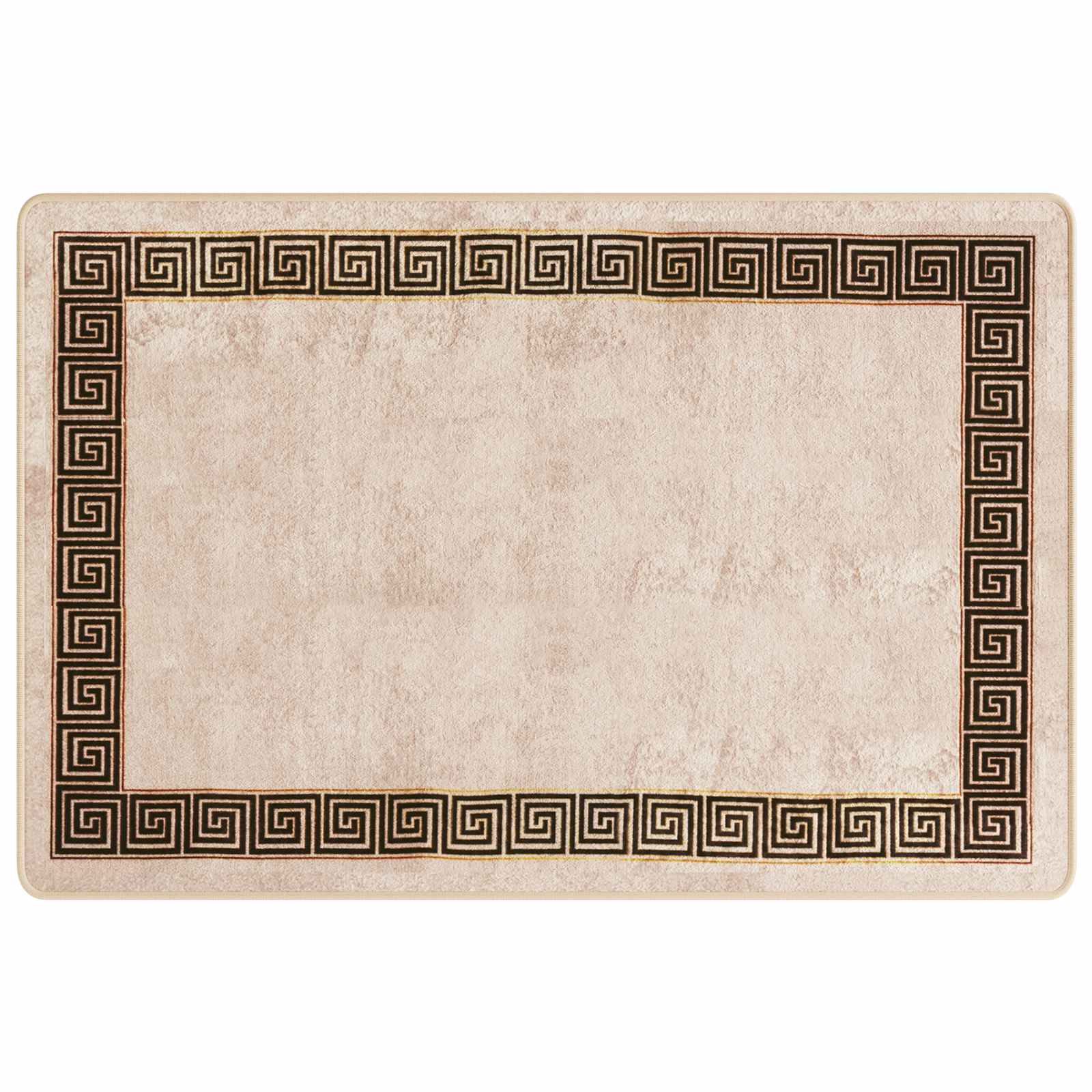 Tappeto Antiscivolo MARSA Nero 100 x 150 cm Poliestere e PVC