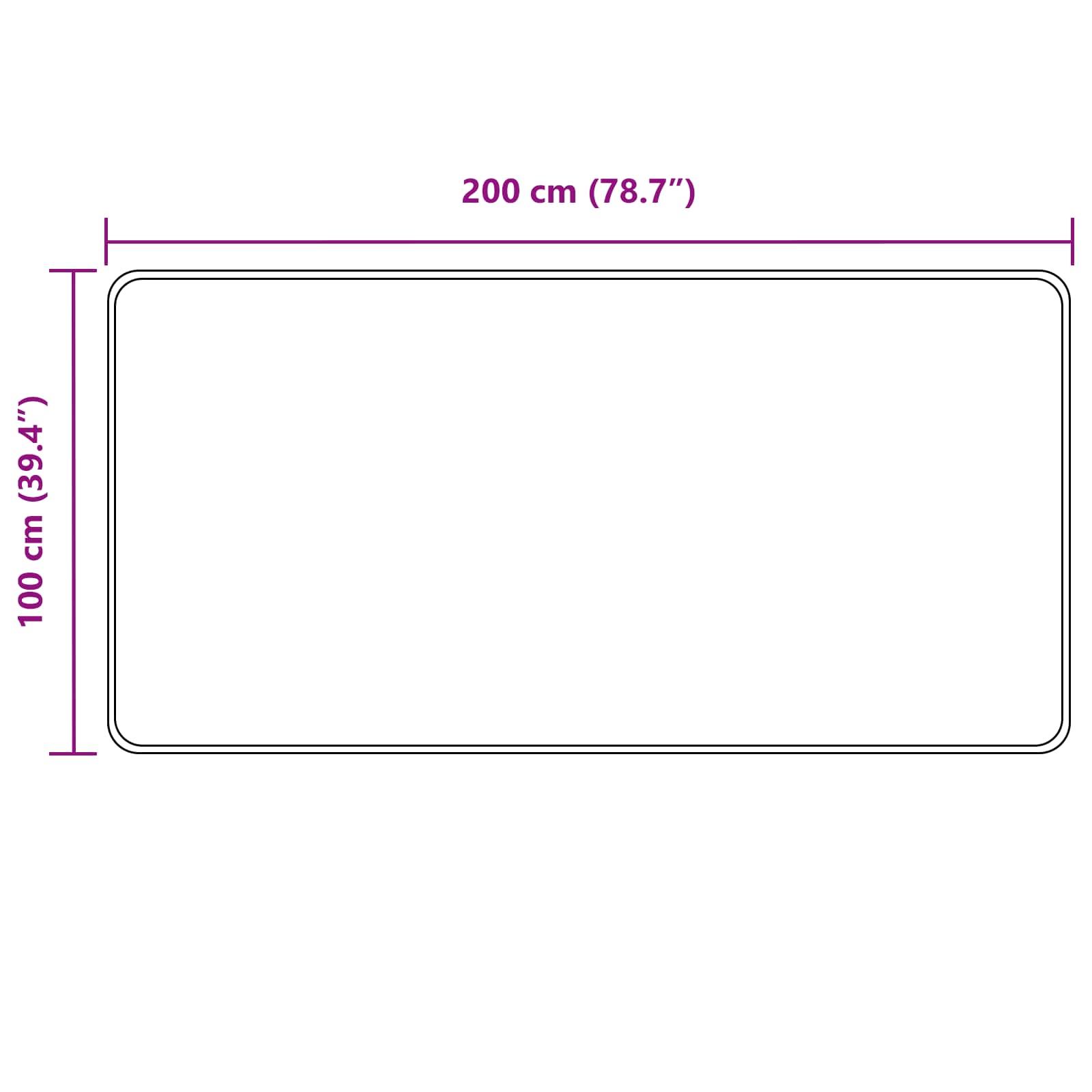 Tappeto Antiscivolo MARSA Grigio 100 x 200 cm Poliestere e PVC
