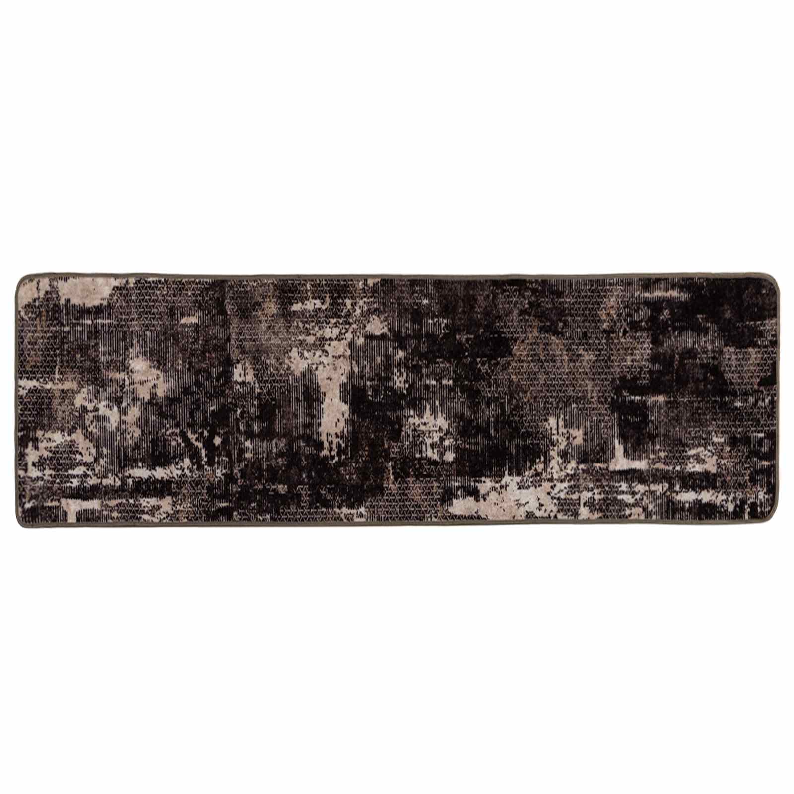 Tappeto Antiscivolo MARSA Nero 80 x 250 cm Poliestere e PVC