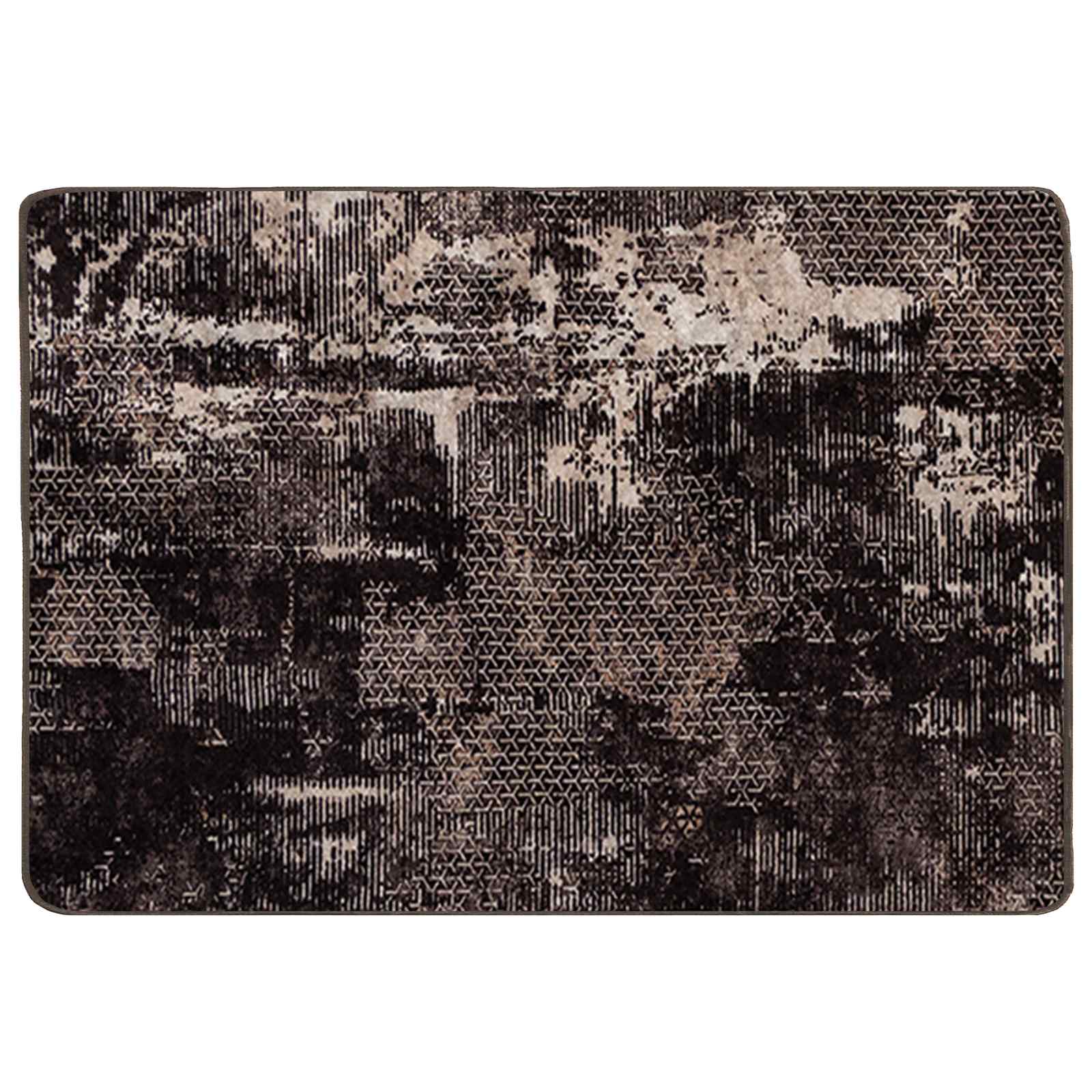 Tappeto Antiscivolo MARSA Nero 100 x 150 cm Poliestere e PVC