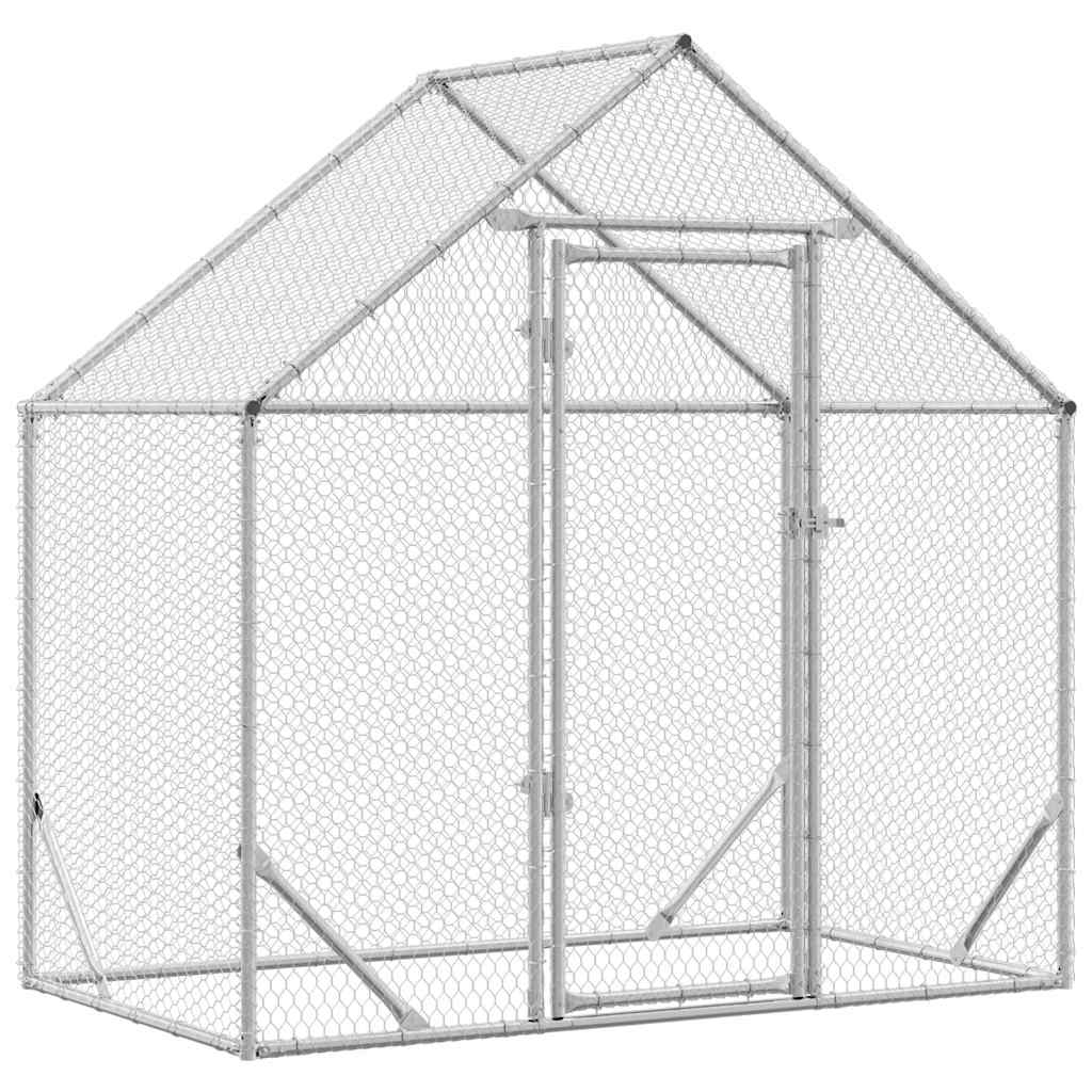 Gabbia per polli Argento 170 x 100 x 177 cm Acciaio zincato