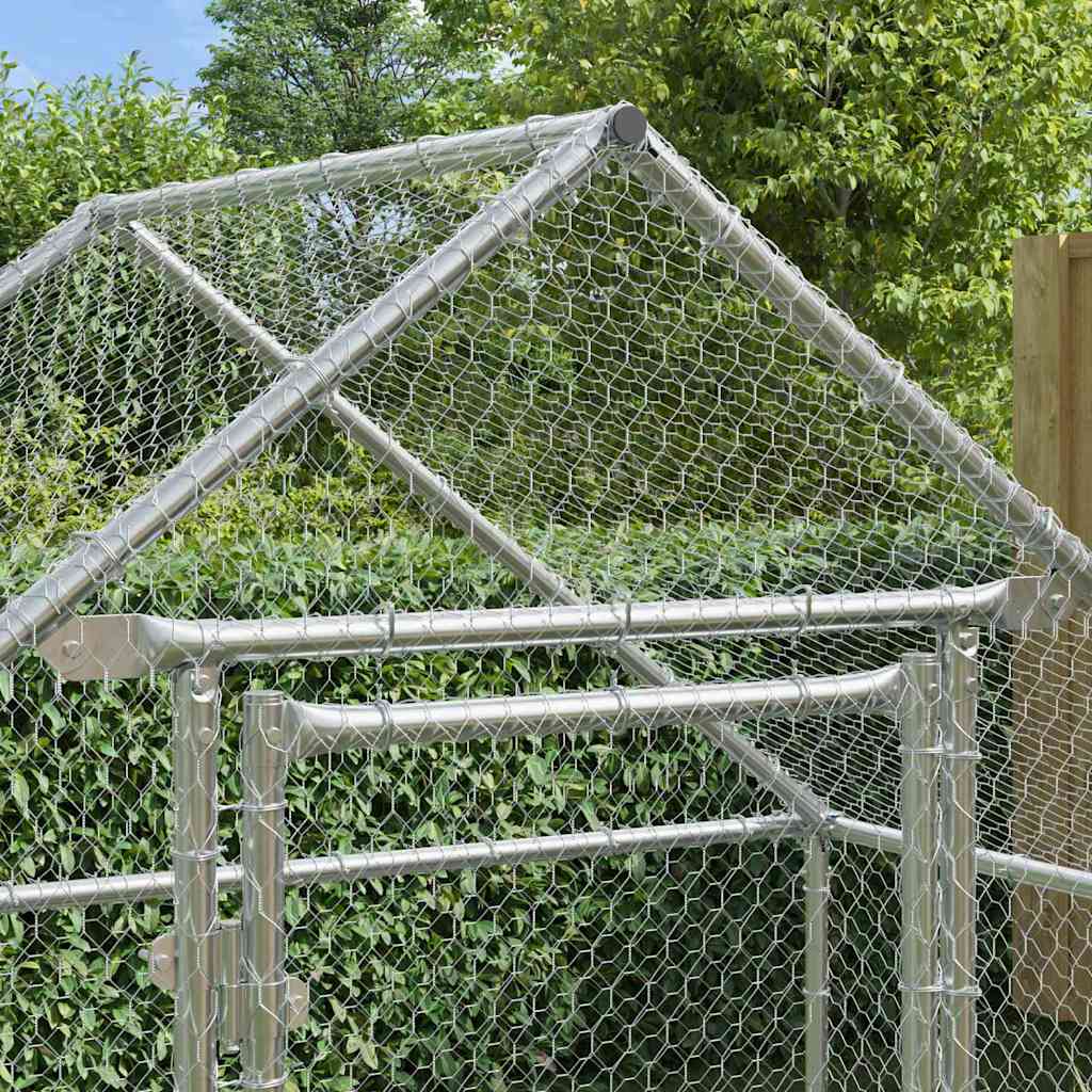 Gabbia per polli Argento 170 x 100 x 177 cm Acciaio zincato