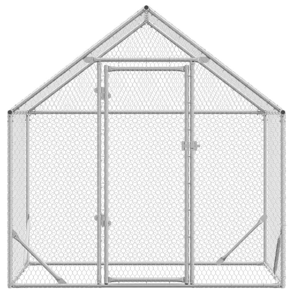 Gabbia per polli Argento 170 x 100 x 177 cm Acciaio zincato