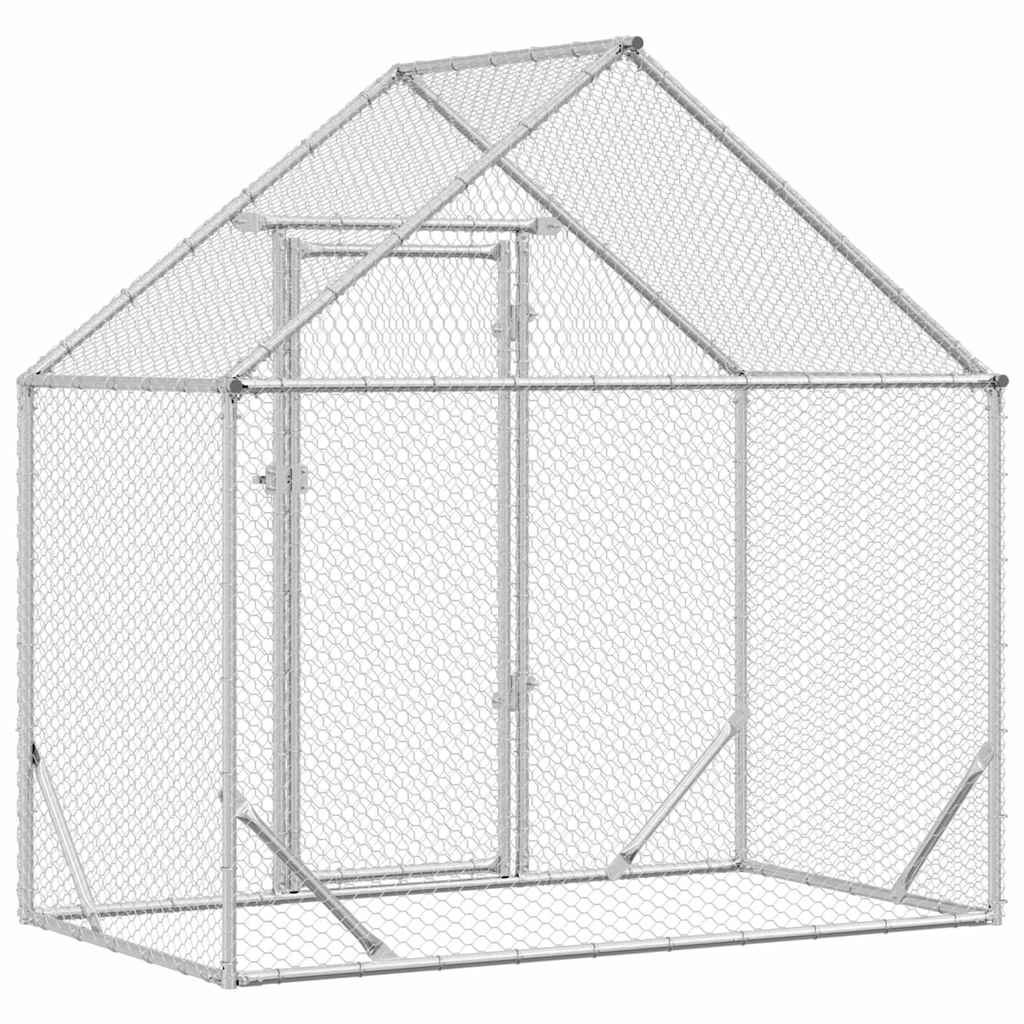 Gabbia per polli Argento 170 x 100 x 177 cm Acciaio zincato