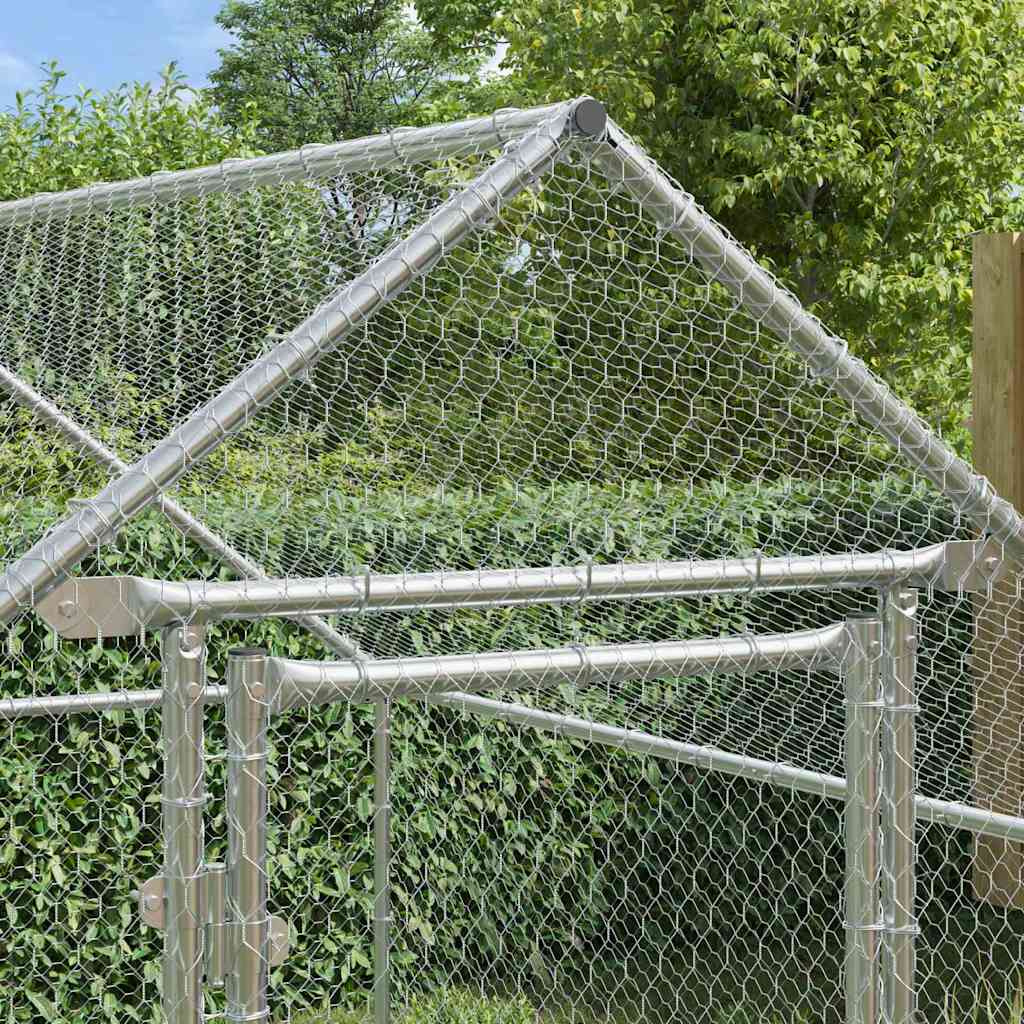 Gabbia per polli Argento 200 x 170 x 177 cm Acciaio zincato