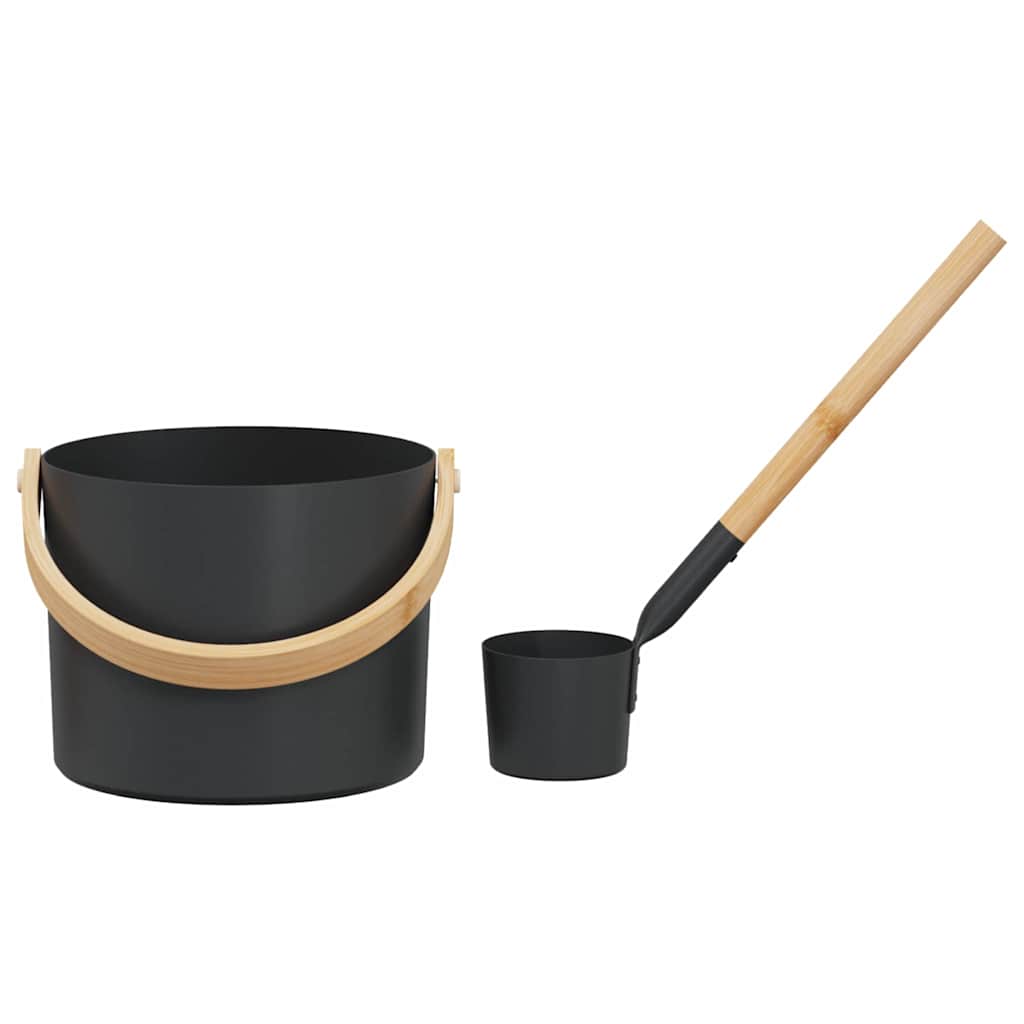 Set di Accessori per Sauna 2 pz Nero