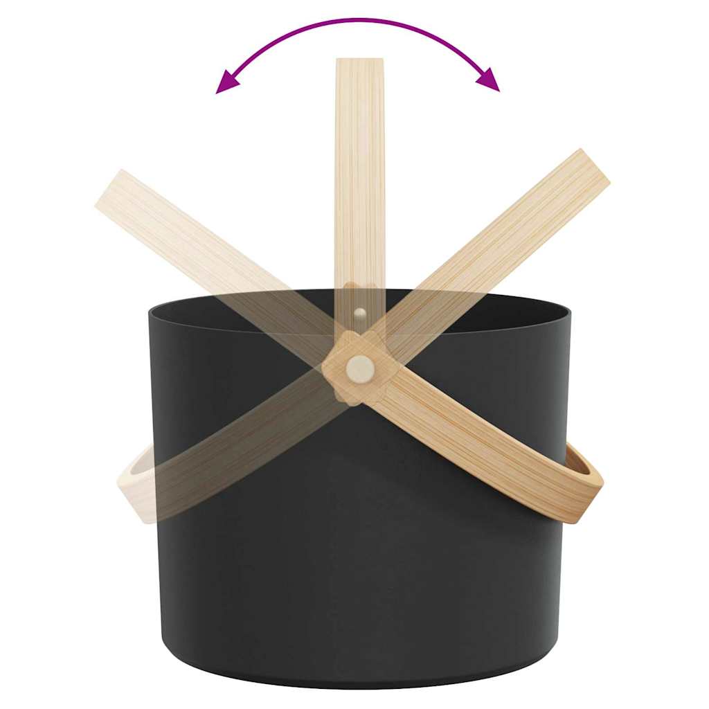 Set di Accessori per Sauna 4 pz Nero