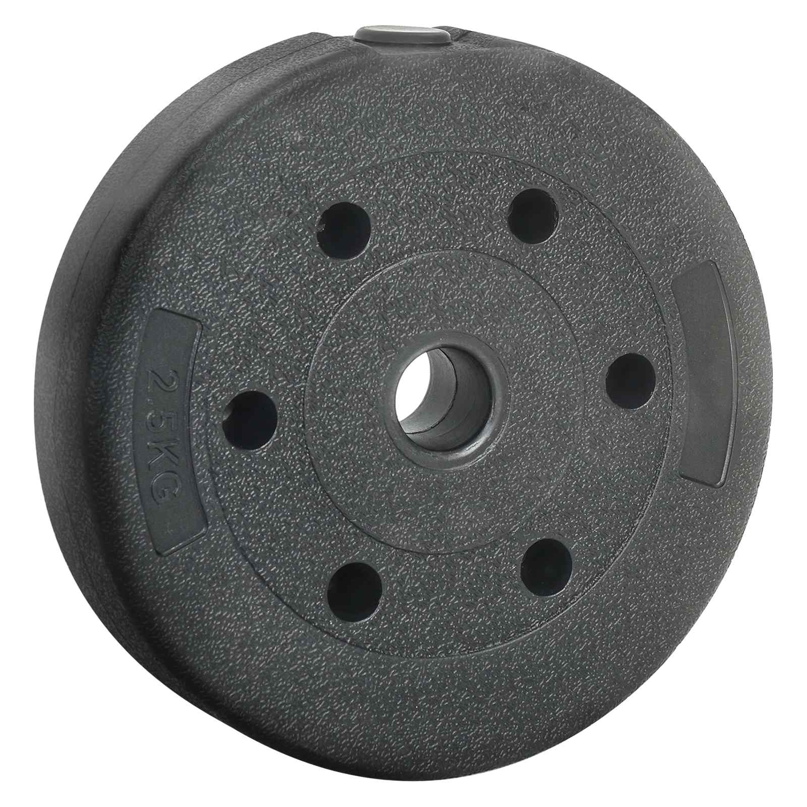 Piastre di Peso 4 pz 10 kg Nero Cemento e sabbia di ferro