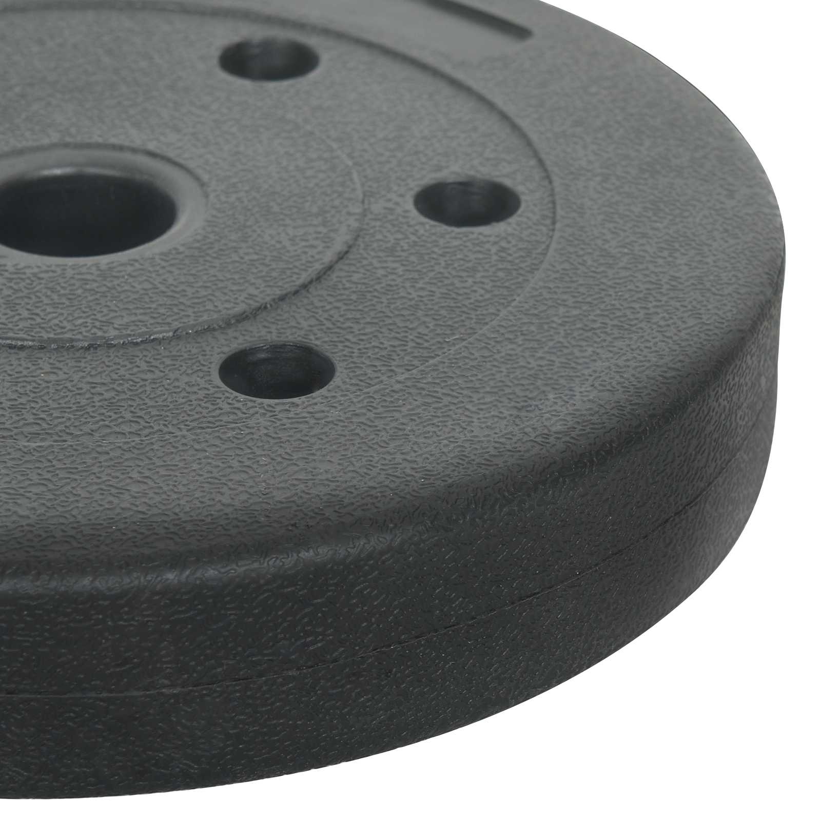 Piastre di Peso 4 pz 10 kg Nero Cemento e sabbia di ferro