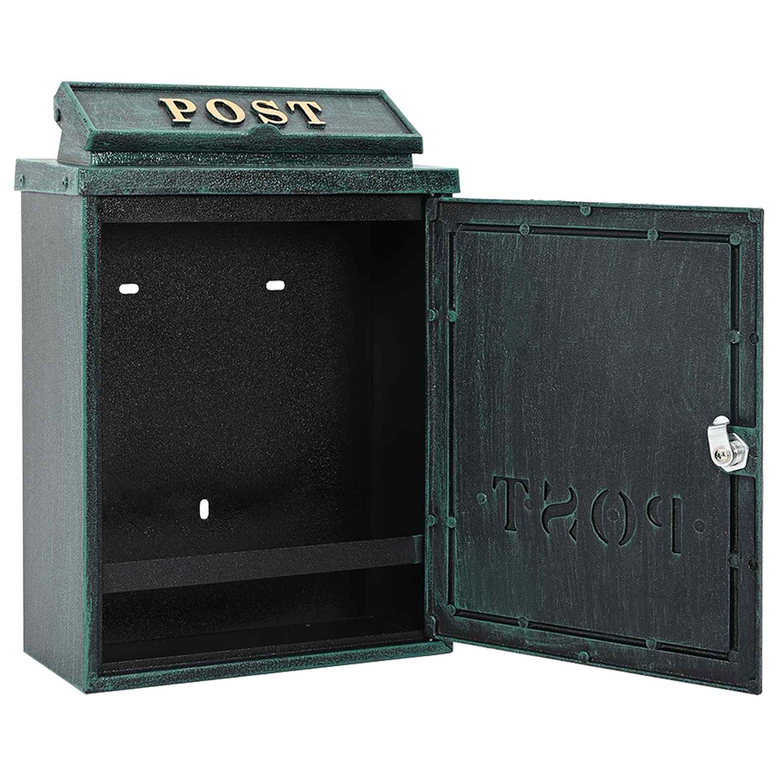 Cassetta Postale da Muro con porta Verde 29 x 13 x 41 cm