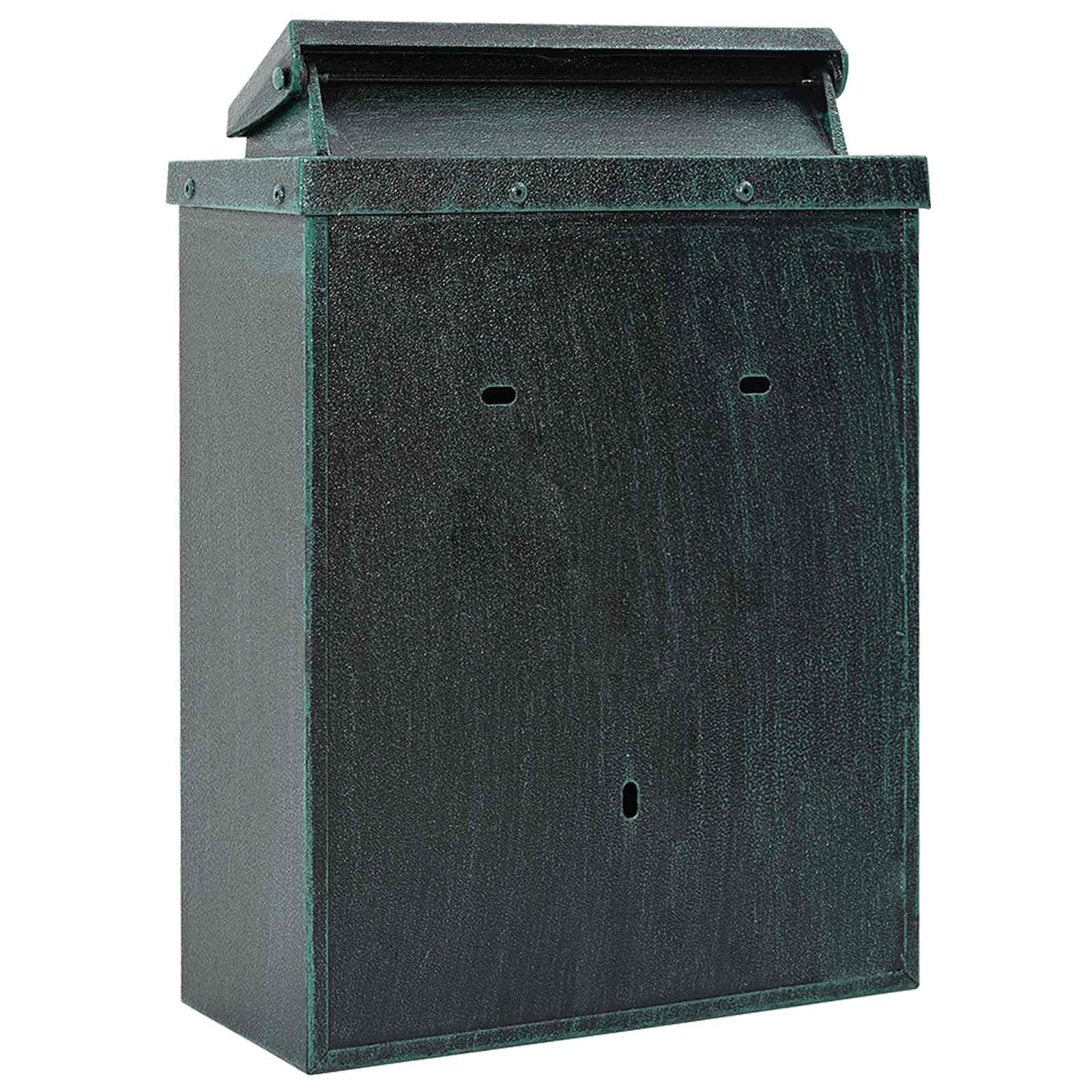 Cassetta Postale da Muro con porta Verde 29 x 13 x 41 cm