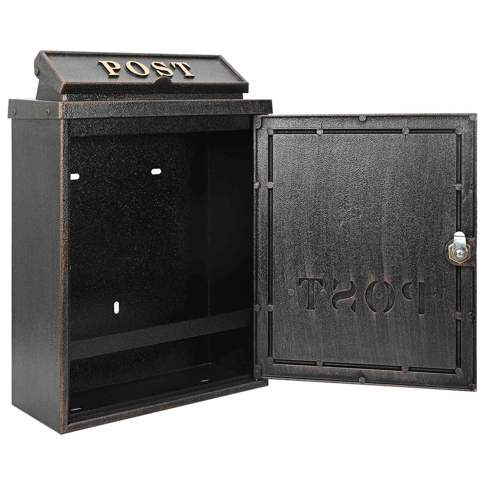 Cassetta Postale da Muro con porta Bronzo 29 x 13 x 41 cm