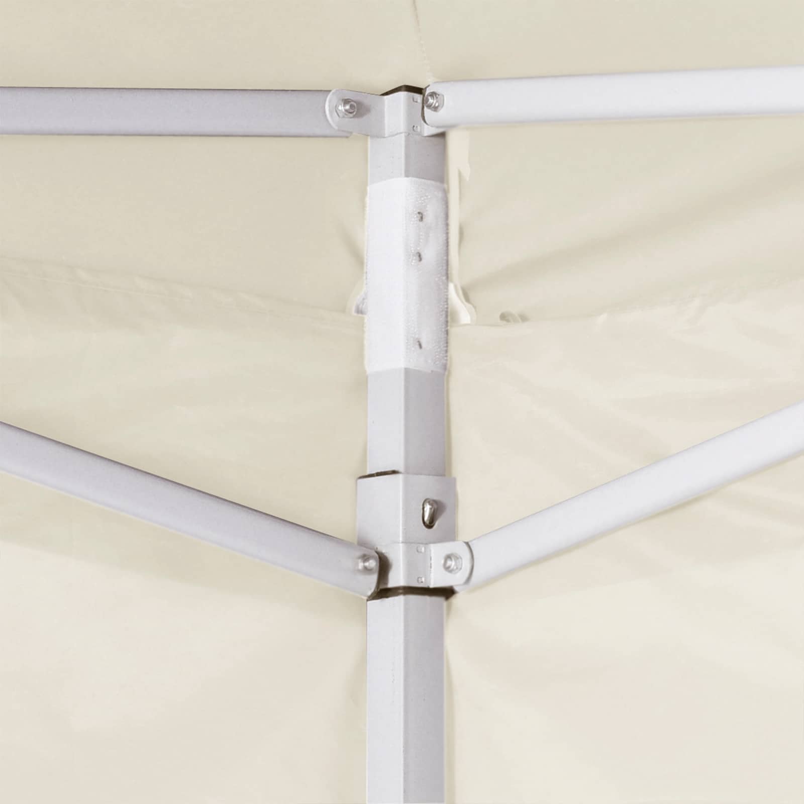 Tenda Party 200 x 200 x 315 cm Crema Tessuto Oxford