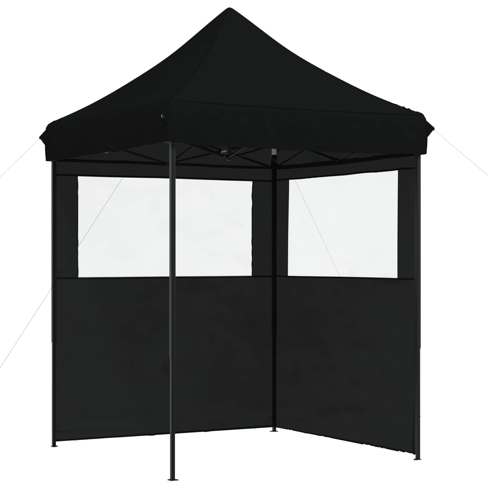 Tenda Party 200 x 200 x 306 cm Nero Tessuto Oxford