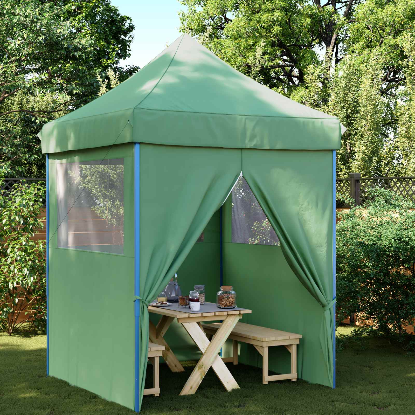 Tenda Party 200 x 200 x 306 cm Verde Tessuto Oxford