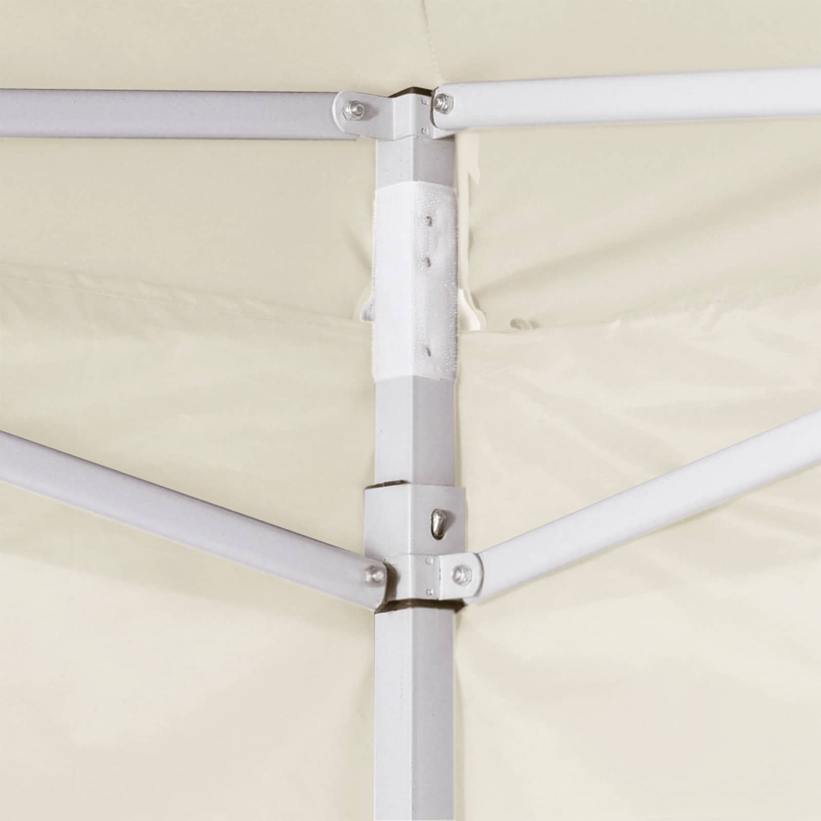 Tenda Party 291 x 291 x 315 cm Crema Tessuto Oxford