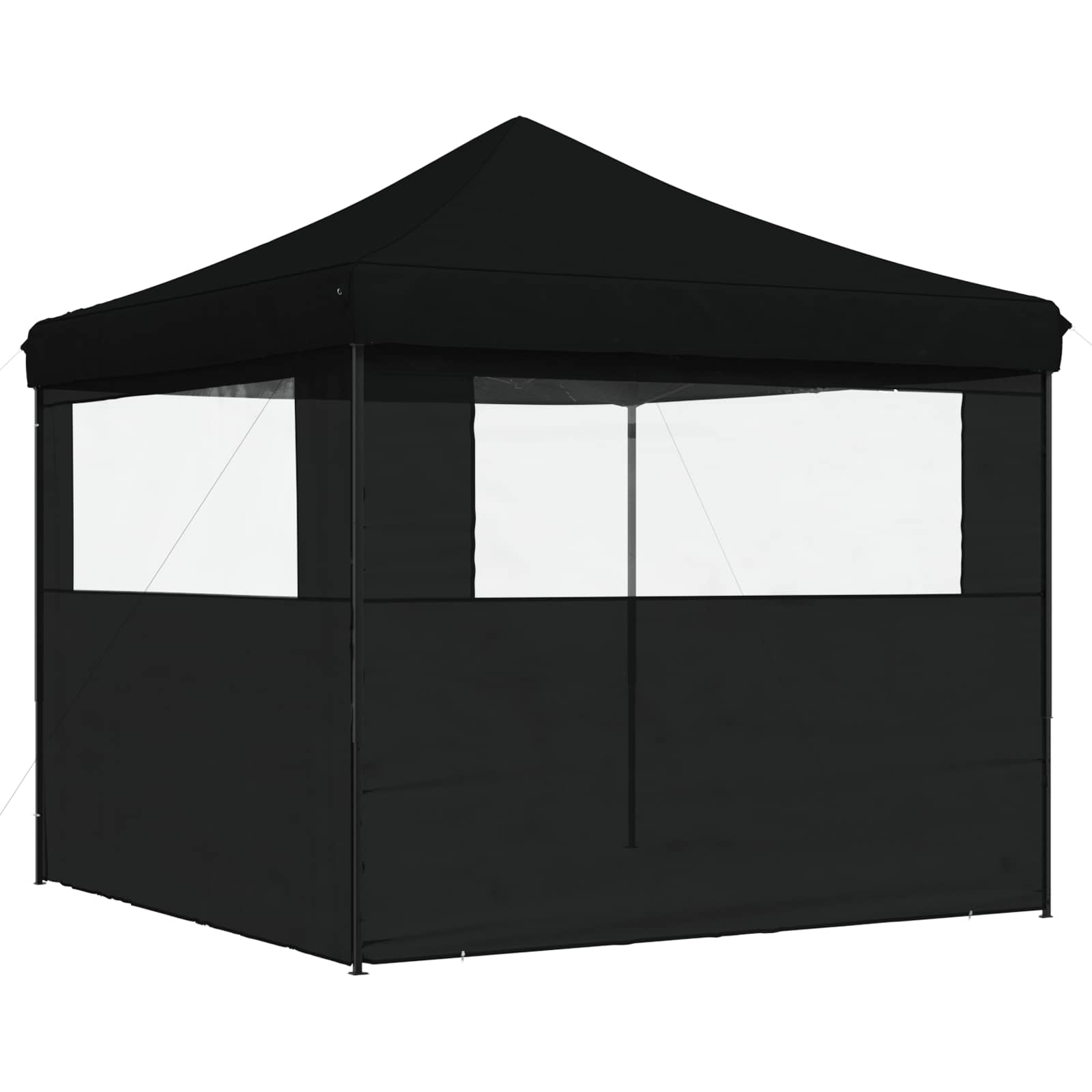 Tenda Party Nero 292 x 292 x 315 cm Tessuto Oxford
