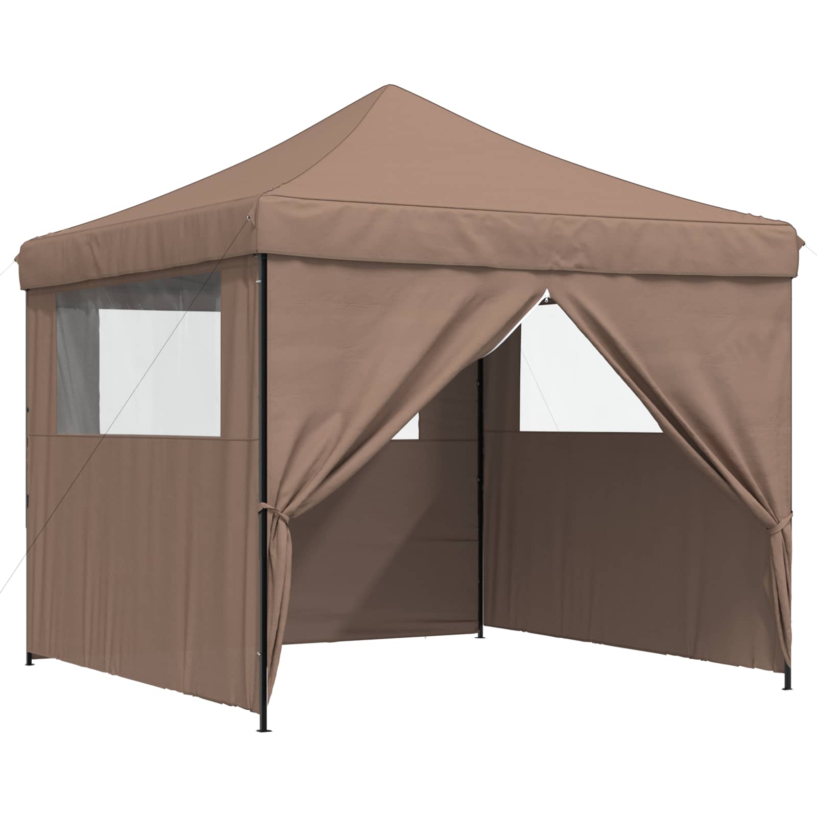 Tenda Party 292 x 292 x 315 cm Marrone Tessuto Oxford