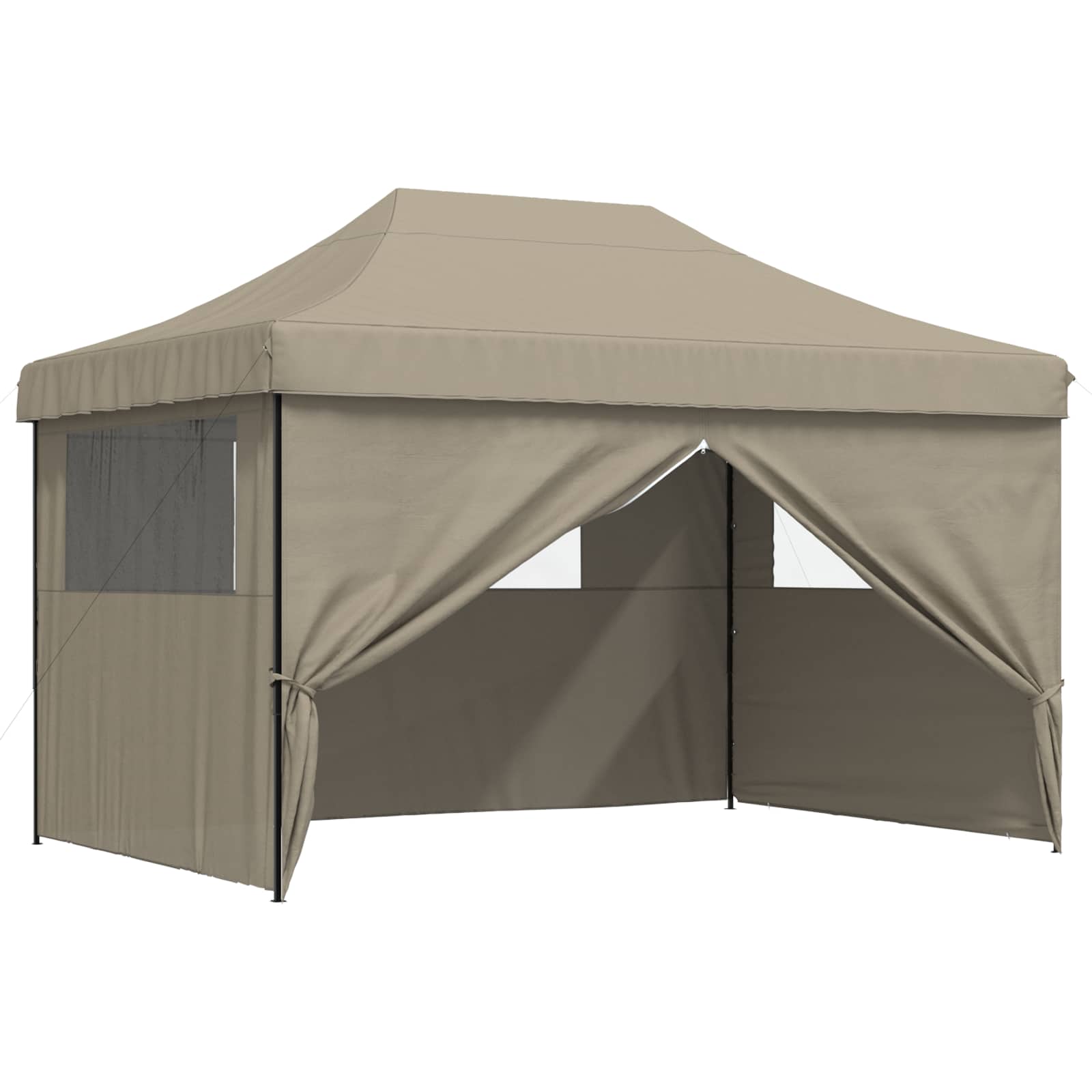 Tenda Party 279 x 410 x 315 cm Tortora Tessuto Oxford