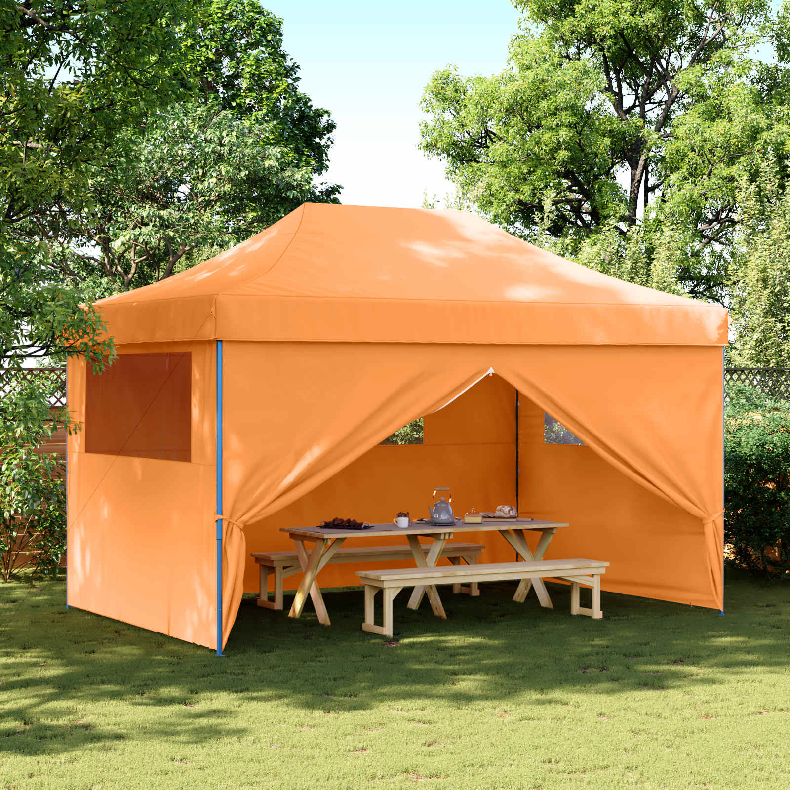 Tenda Party 292 x 440 x 315 cm Arancione Tessuto Oxford