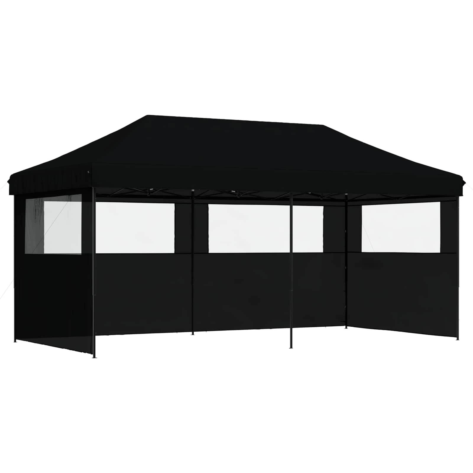 Tenda Party 292 x 580 x 315 cm Nero Tessuto Oxford