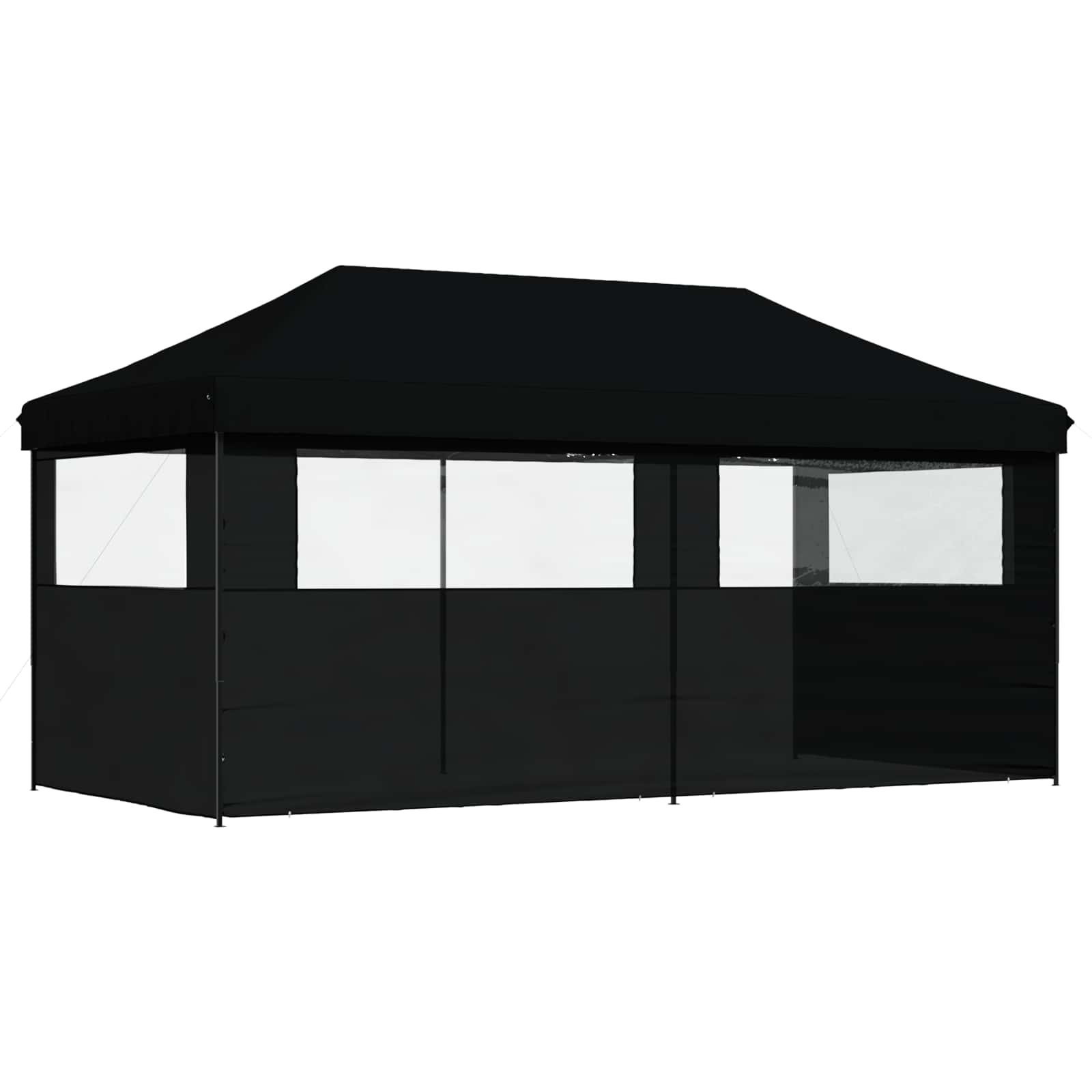 Tenda Party 292 x 580 x 315 cm Nero Tessuto Oxford
