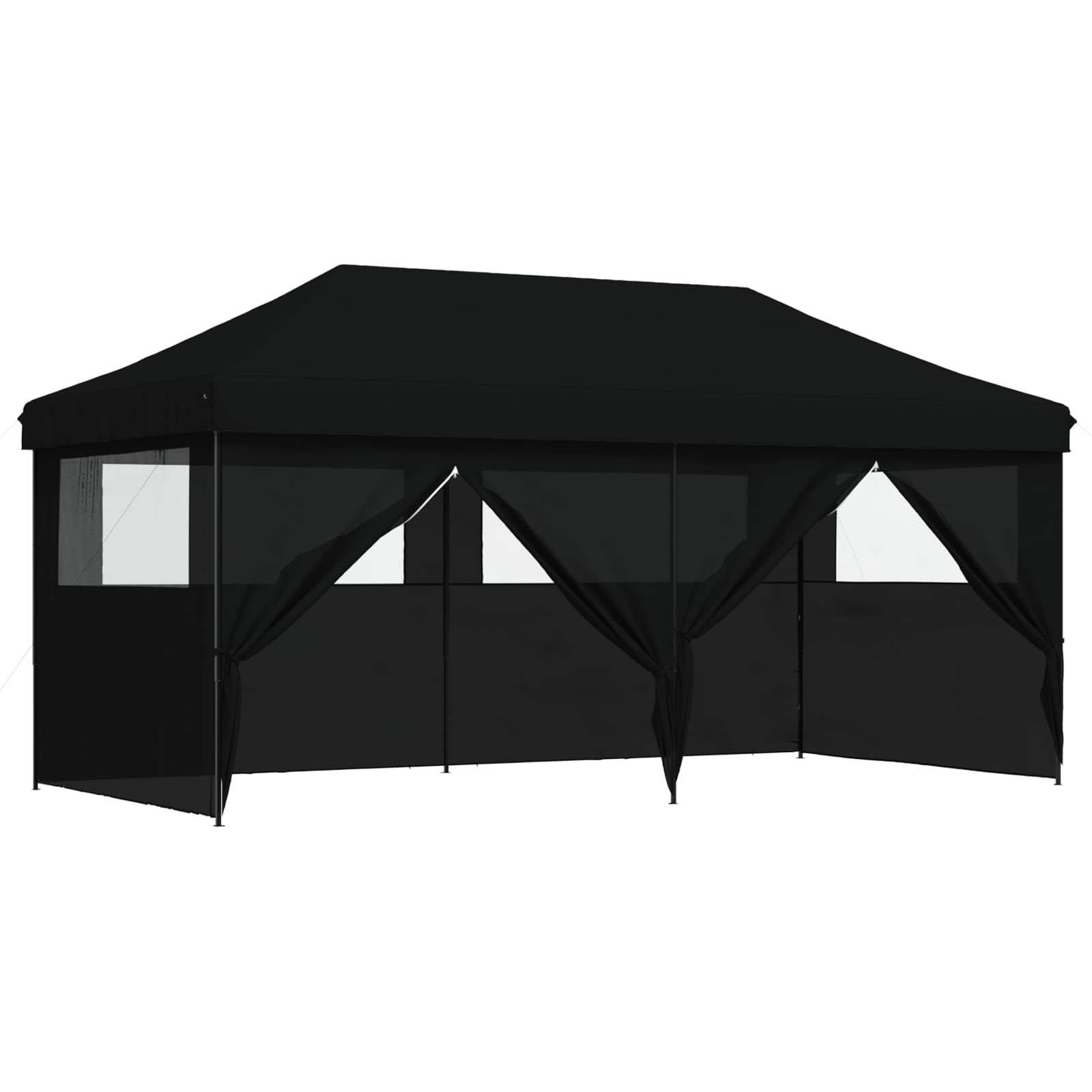 Tenda Party 292 x 580 x 315 cm Nero Tessuto Oxford