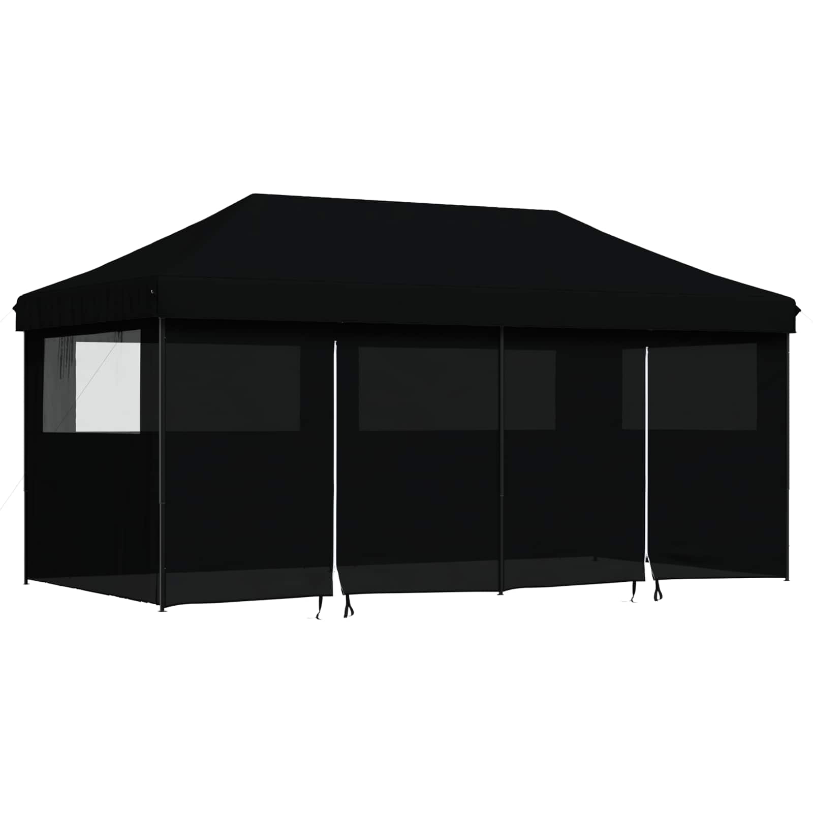 Tenda Party 292 x 580 x 315 cm Nero Tessuto Oxford