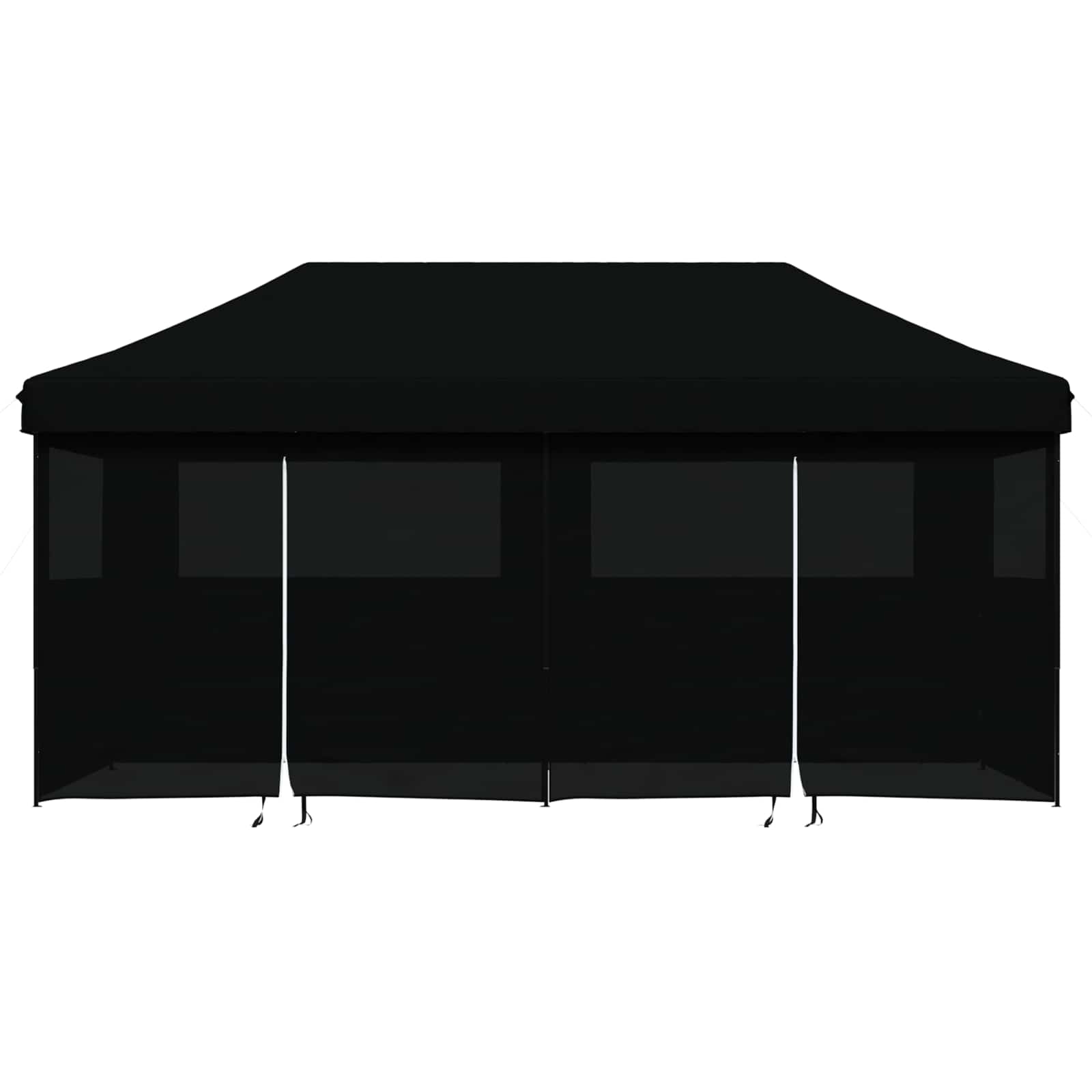 Tenda Party 292 x 580 x 315 cm Nero Tessuto Oxford
