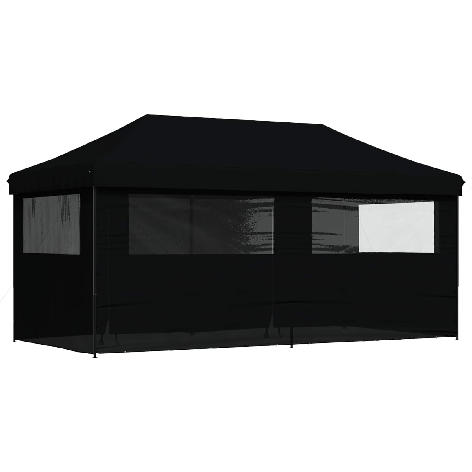 Tenda Party 292 x 580 x 315 cm Nero Tessuto Oxford