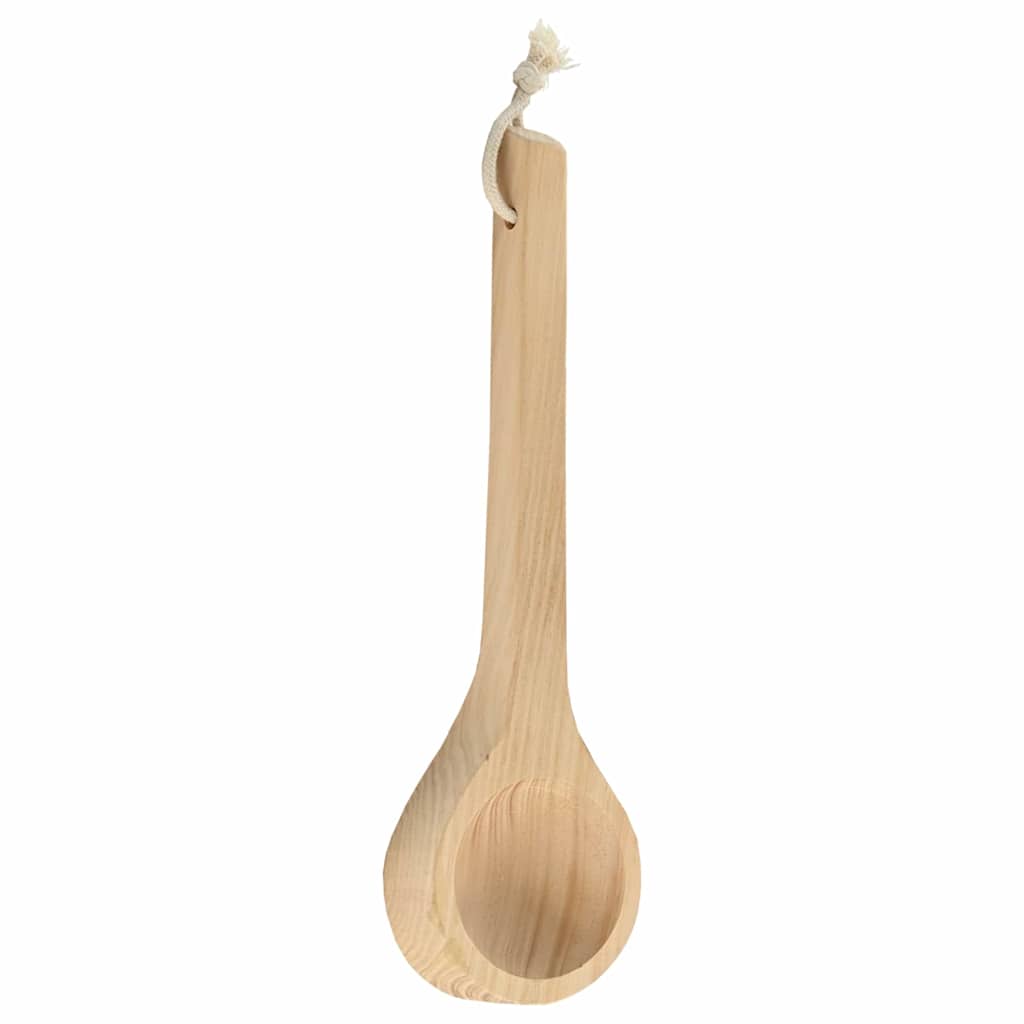 Secchio per Sauna 2 pz Marrone Legno Massiccio di Pino e Canapa